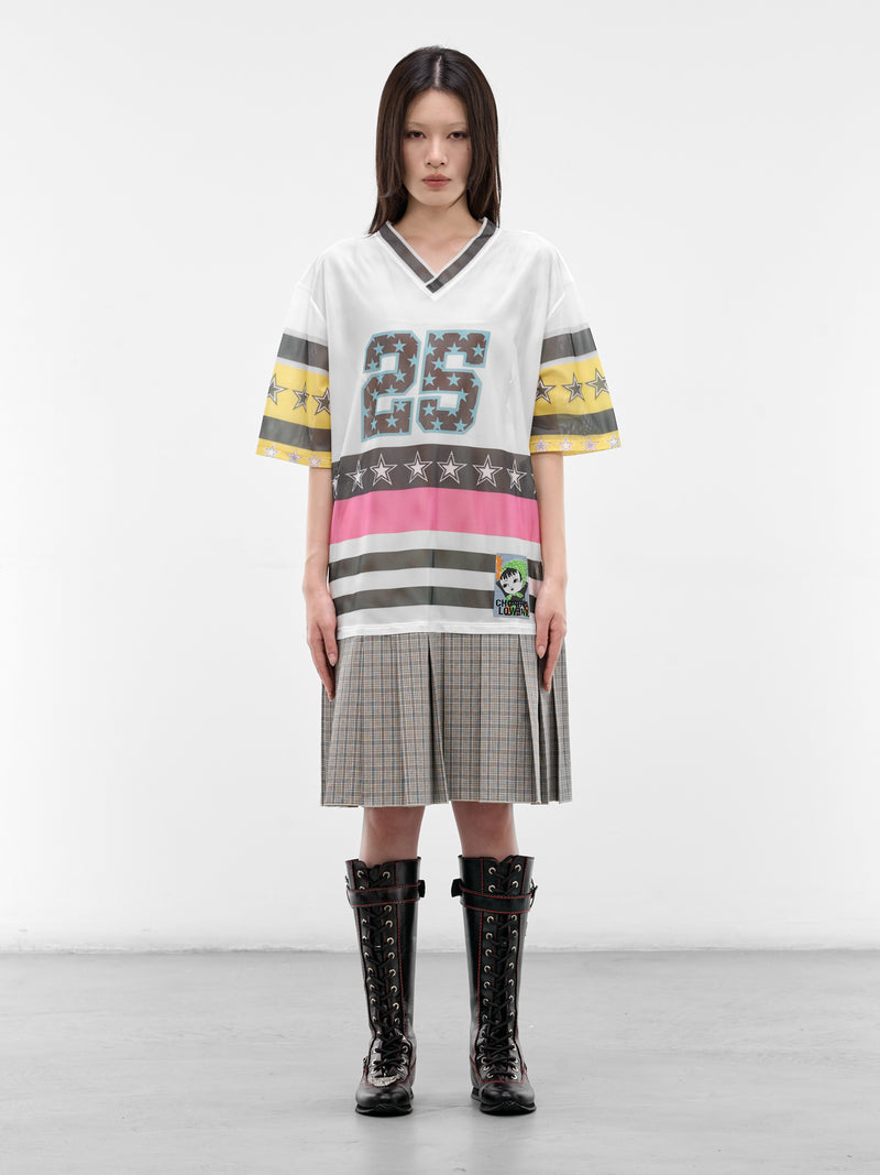 Nancy Uniform Layered Hybrid Dress (1375-NANCY-UNIFORM-WHITE-MULTI)