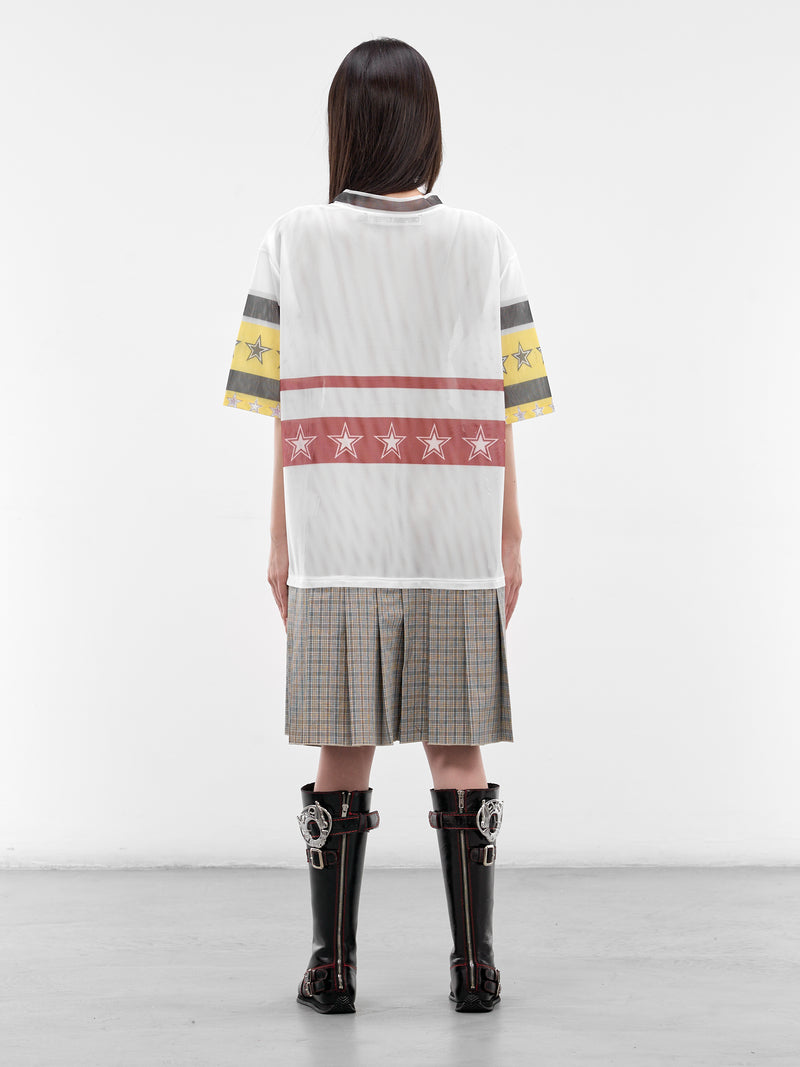 Nancy Uniform Layered Hybrid Dress (1375-NANCY-UNIFORM-WHITE-MULTI)