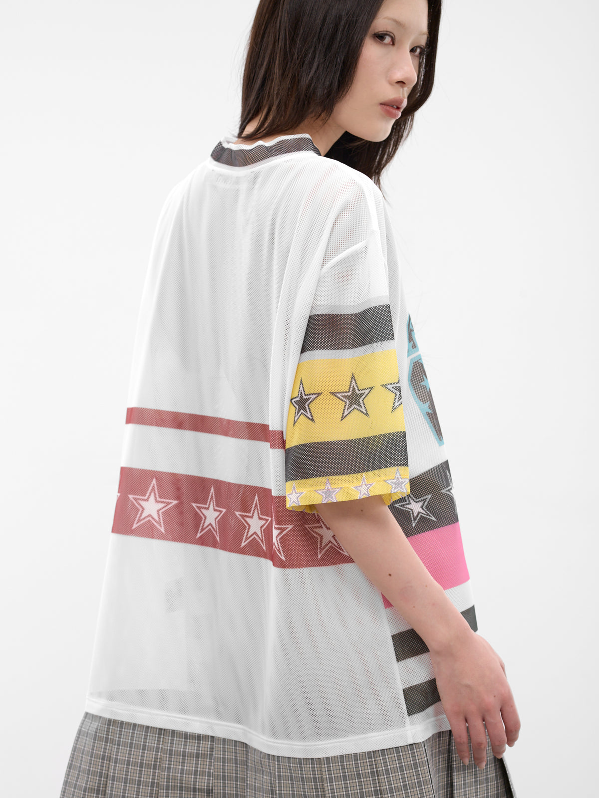 Nancy Uniform Layered Hybrid Dress (1375-NANCY-UNIFORM-WHITE-MULTI)