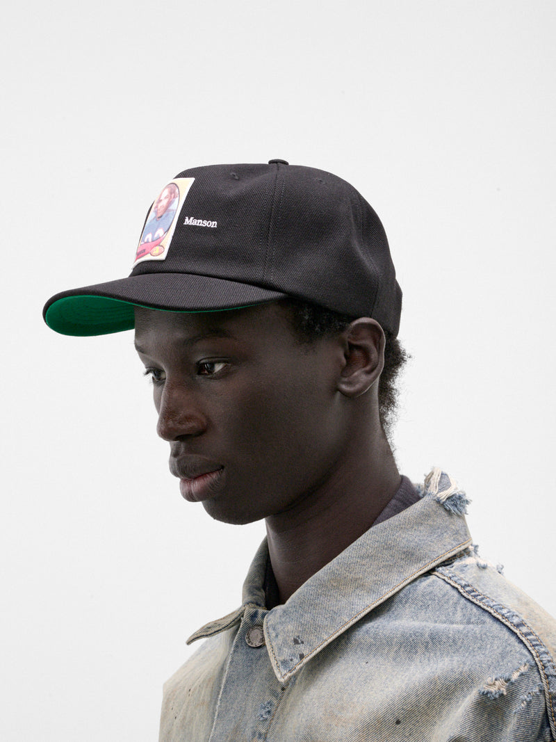 Black OJ Manson Baseball Hat (13U004Q3018BLK-BLACK)