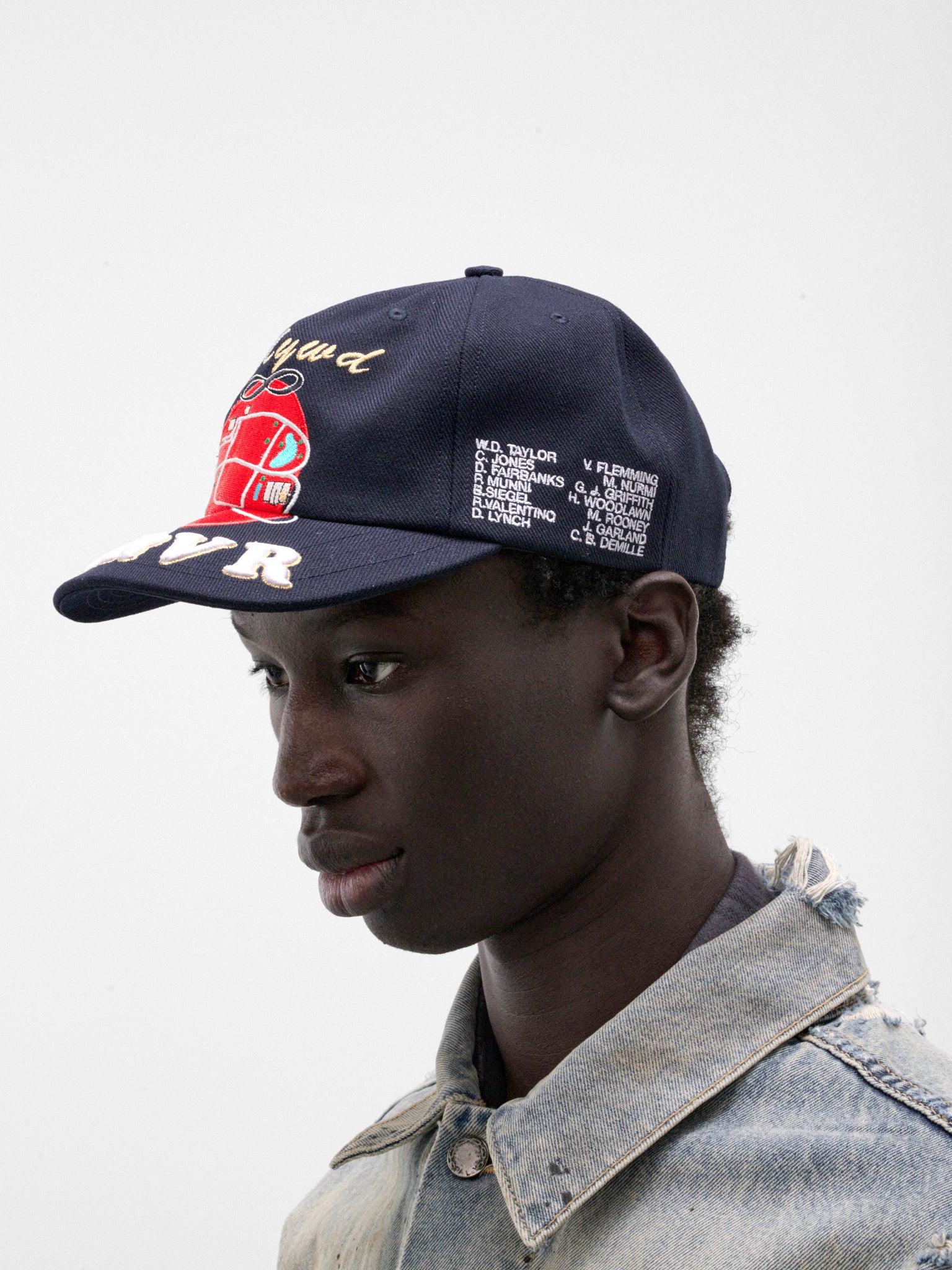 Navy Star Map Baseball Hat (13U007Q3018NVY-NAVY-BLUE)