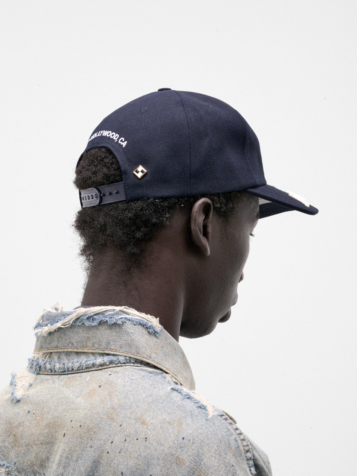 Navy Star Map Baseball Hat (13U007Q3018NVY-NAVY-BLUE)