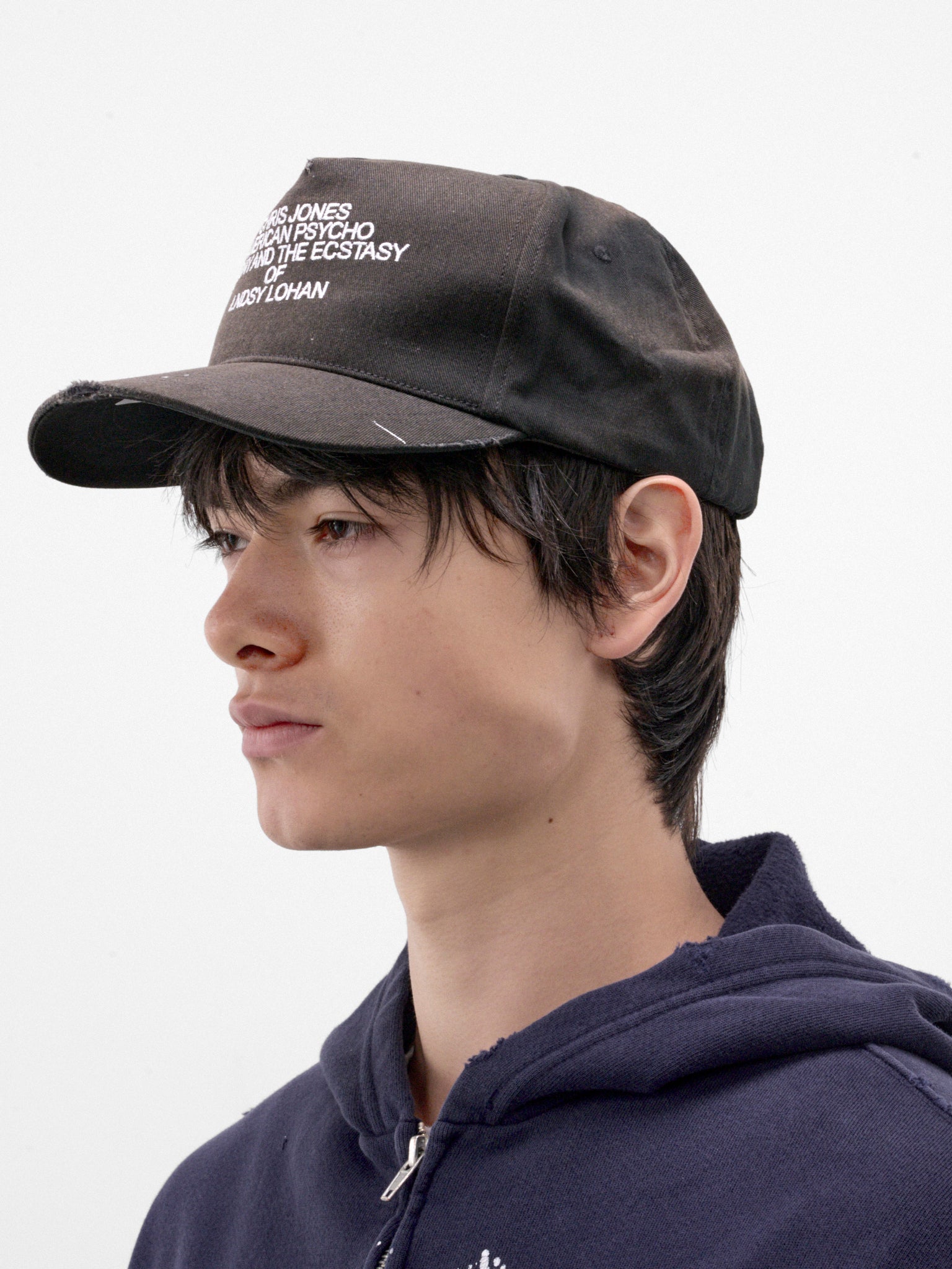 Black Agony Ecstasy Trucker Hat (13U012Q3018BLK-BLACK)