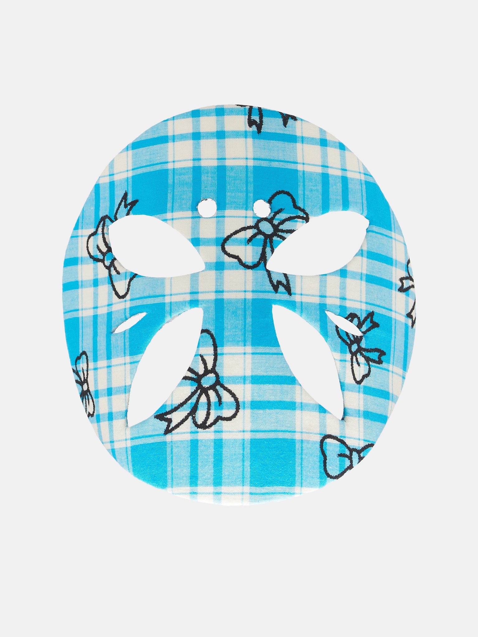 Butterfly Visage Mask (156-BLUE-CHECK)