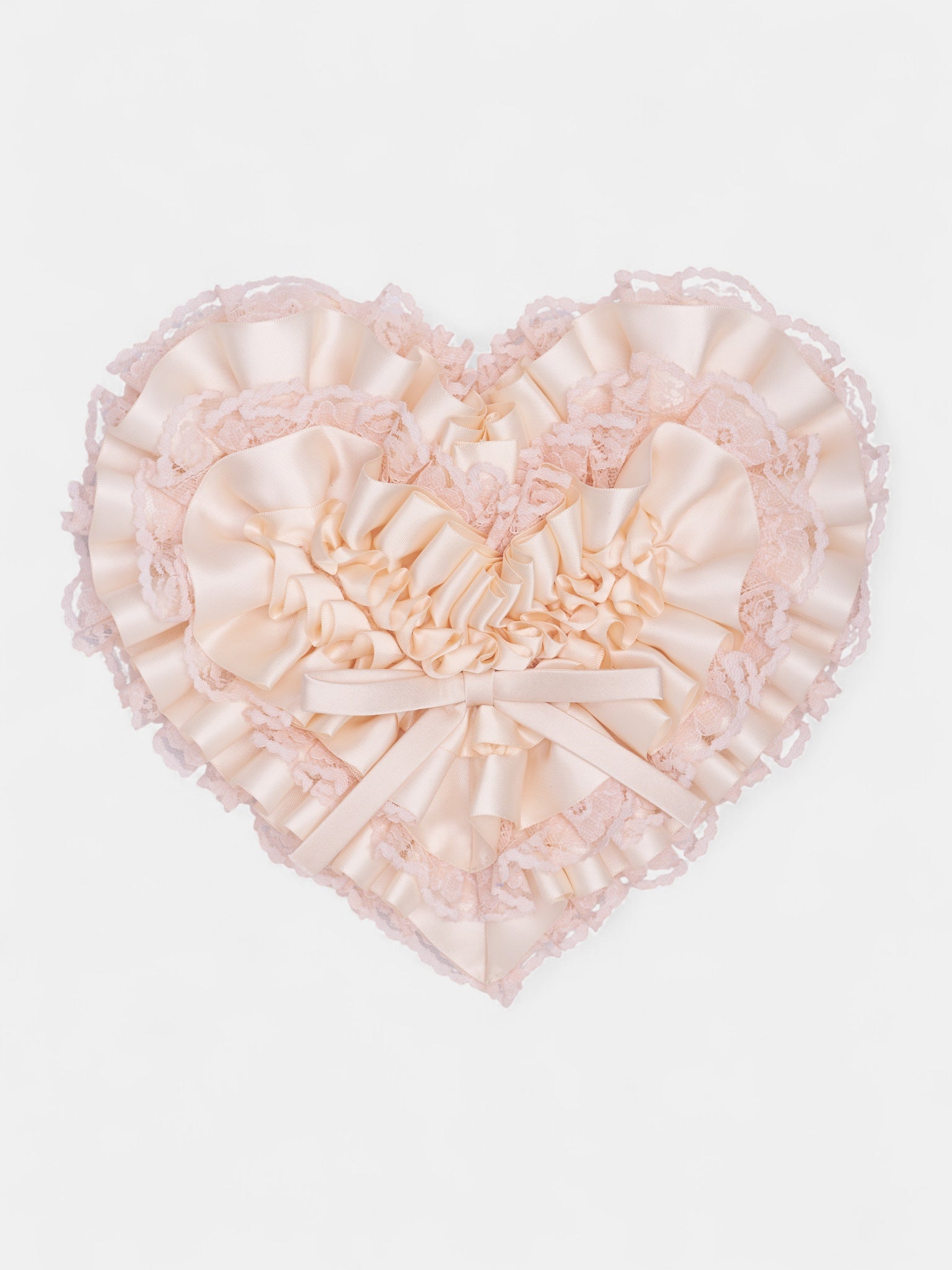 Pink Bow Heart Clutch Bag (156-CREAM)