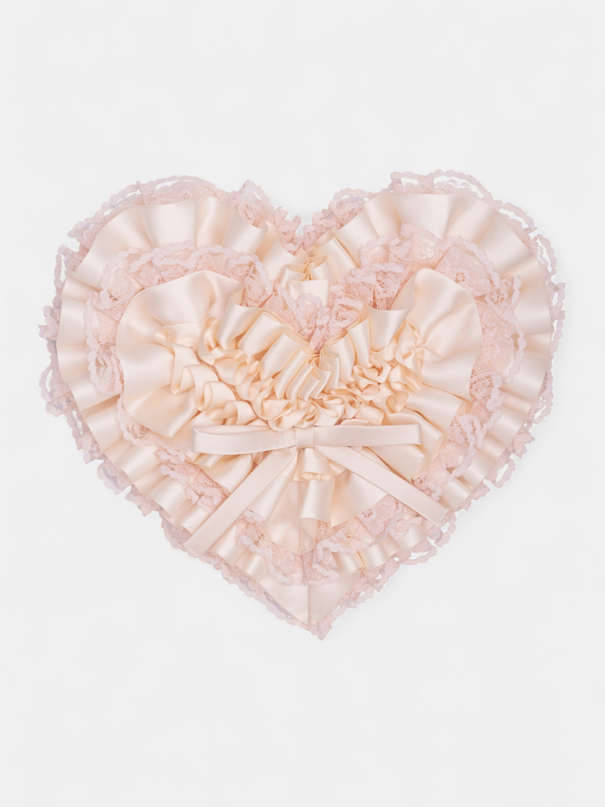 Pink Bow Heart Clutch Bag (156-CREAM)
