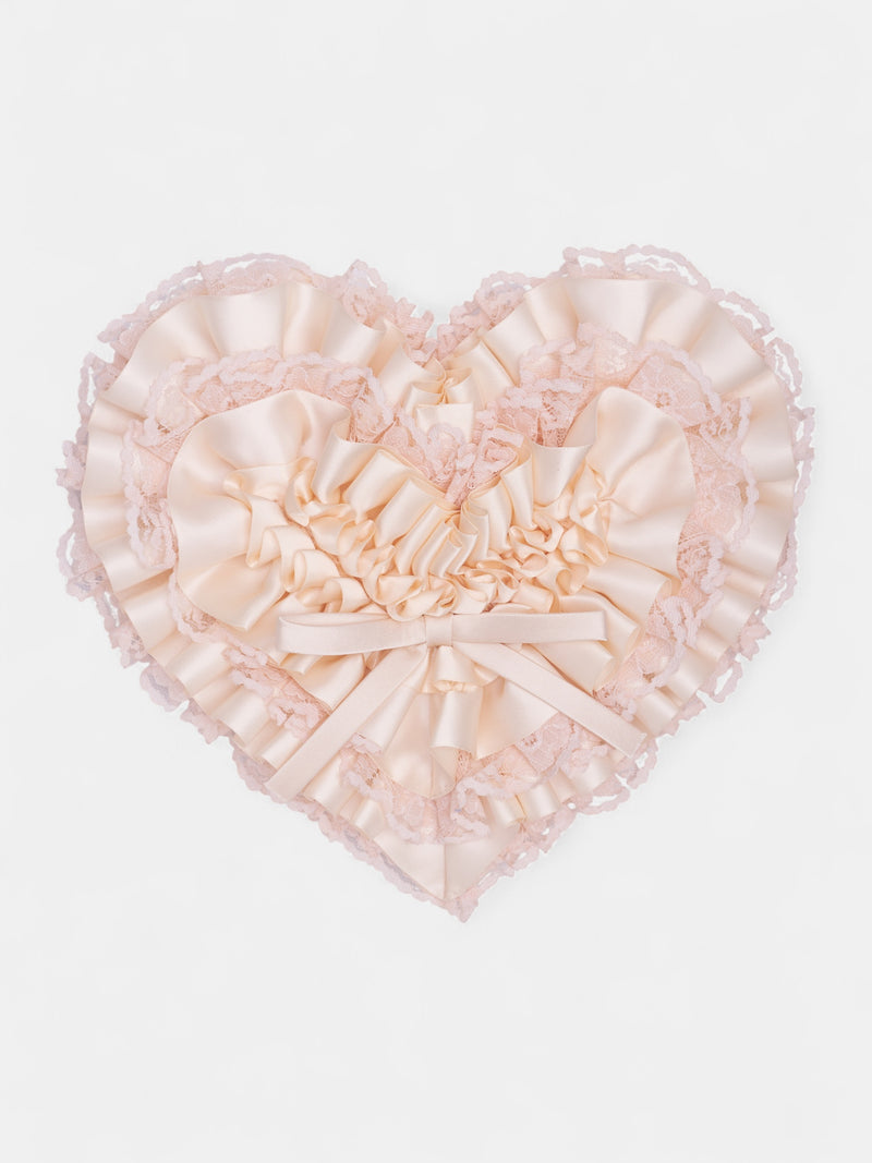 Pink Bow Heart Clutch Bag (156-CREAM)