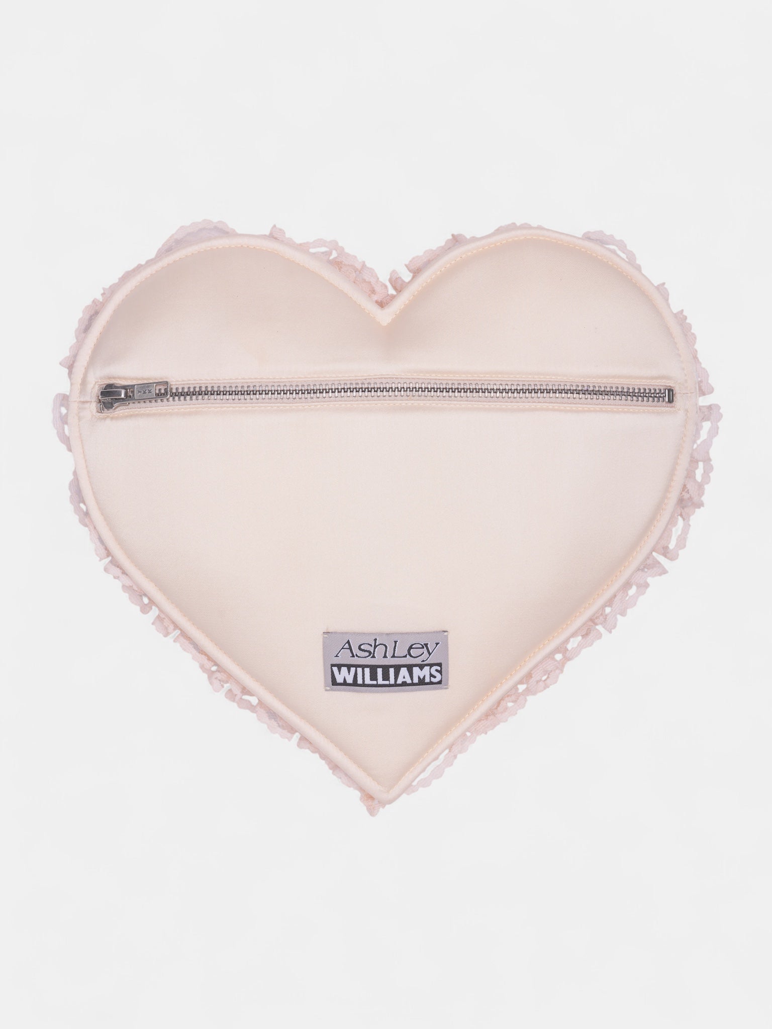 Pink Bow Heart Clutch Bag (156-CREAM)