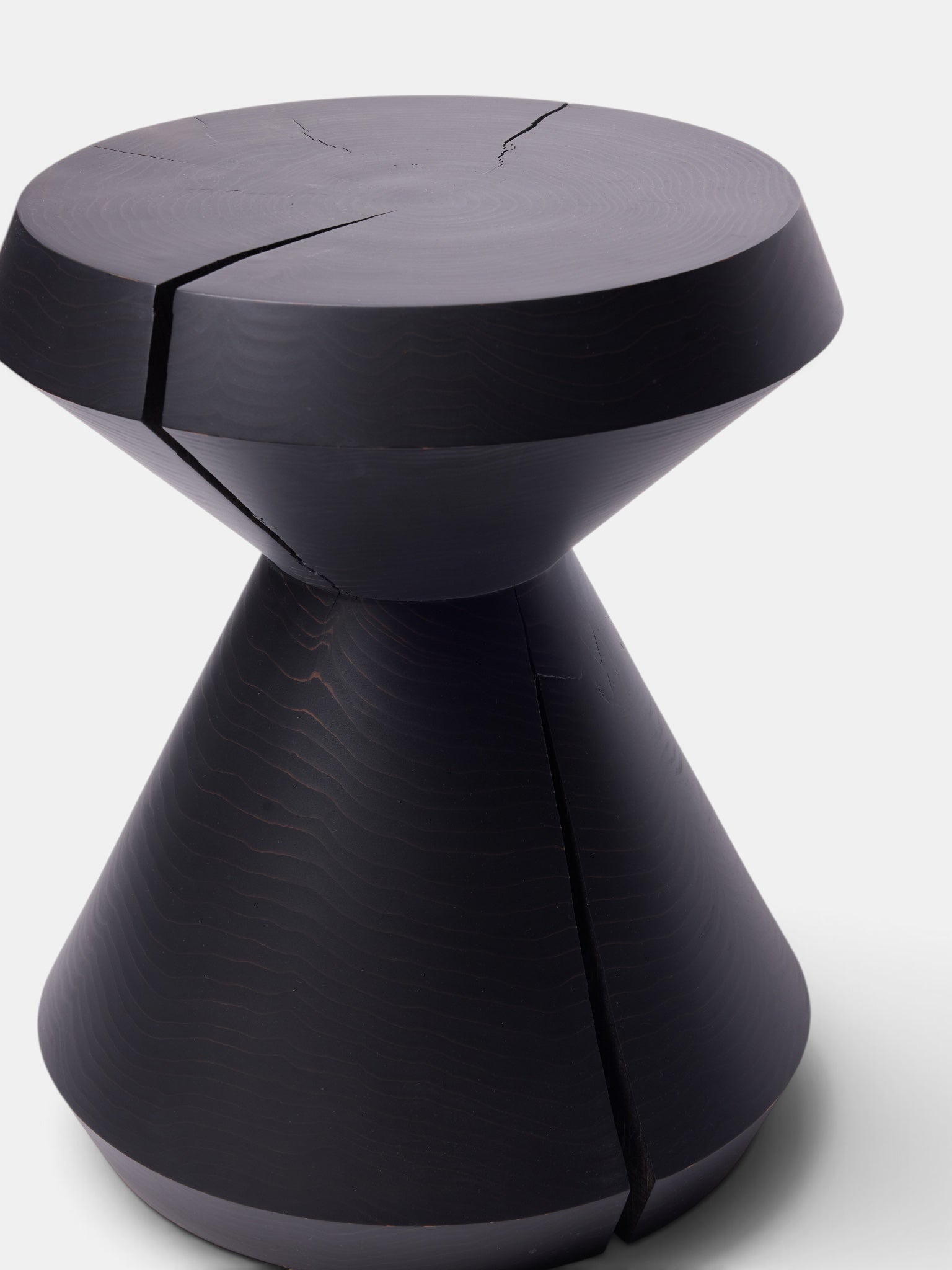 Toshiaki Umemoto Black Hourglass Stool (STOOL#2)