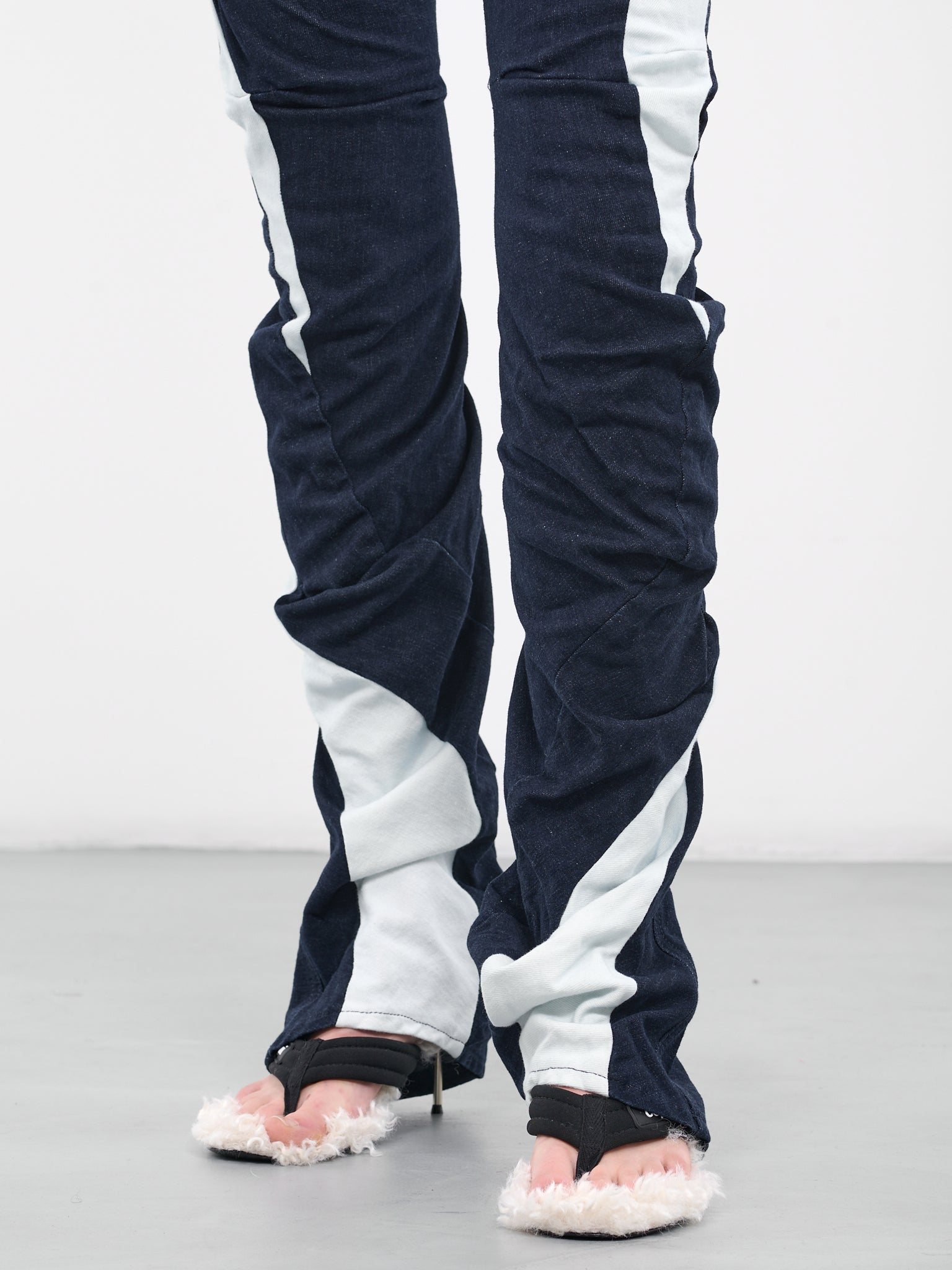 Multi-Line Denim Pants (1701713-MULTICOLOR)