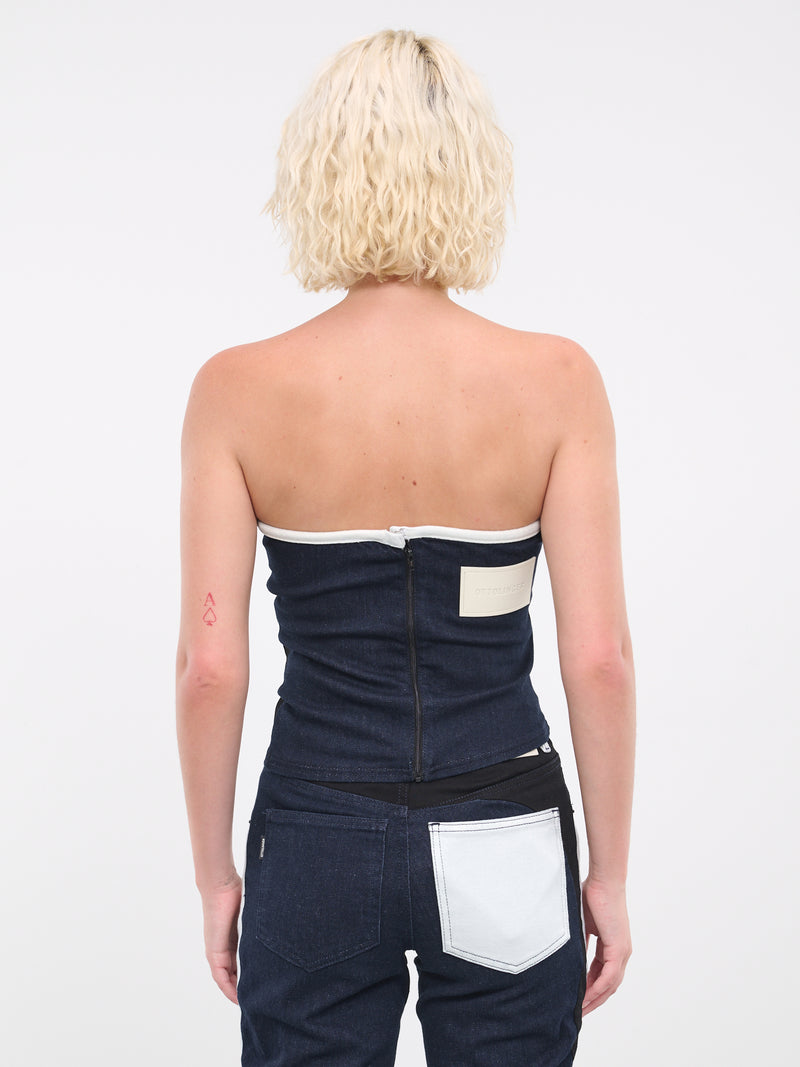 Triple Denim Corset (1703411-MULTICOLOR)