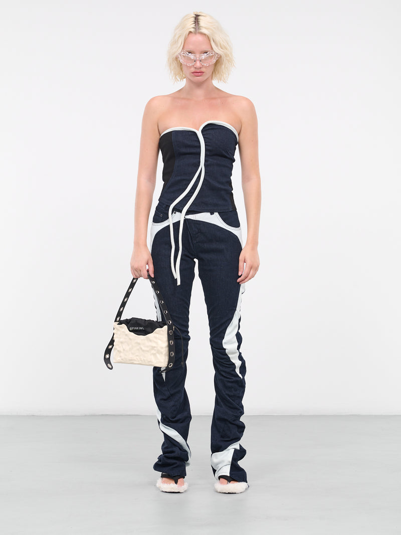 Triple Denim Corset (1703411-MULTICOLOR)