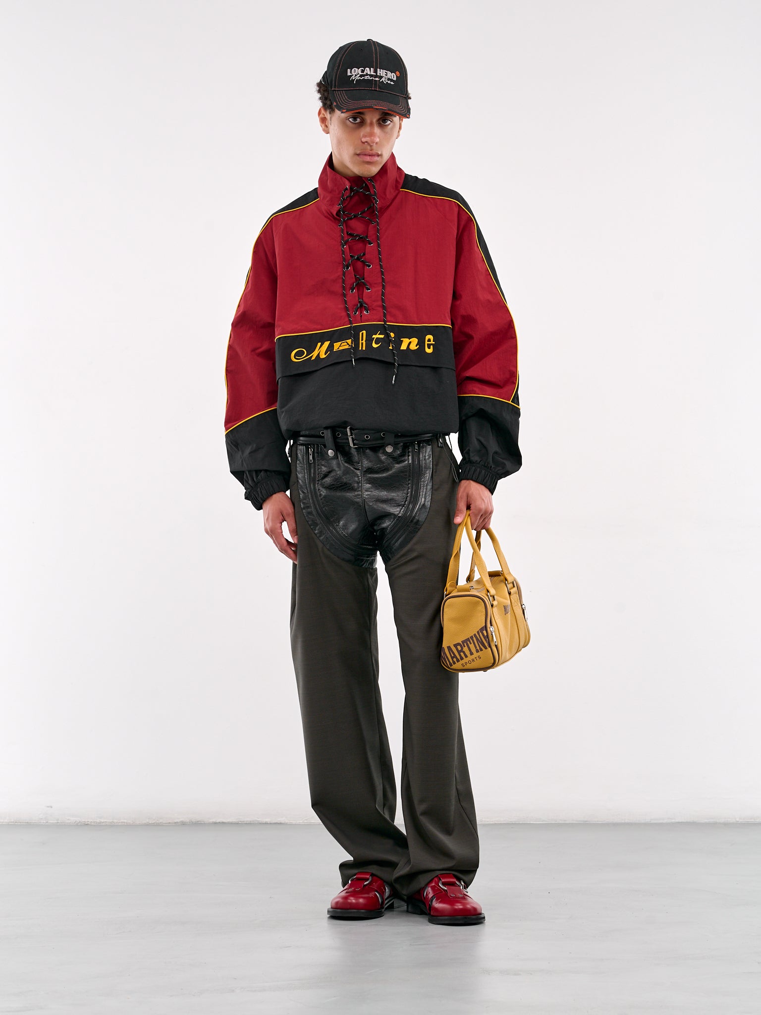 Bondage Belt Sandals (1062MLP17113-RED)