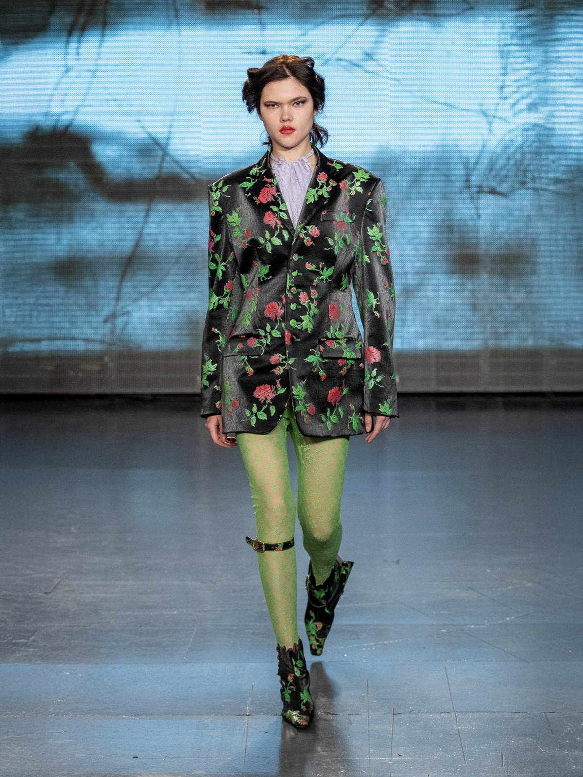 Floral Print Blazer (17JK-ROSE-PRINTS)