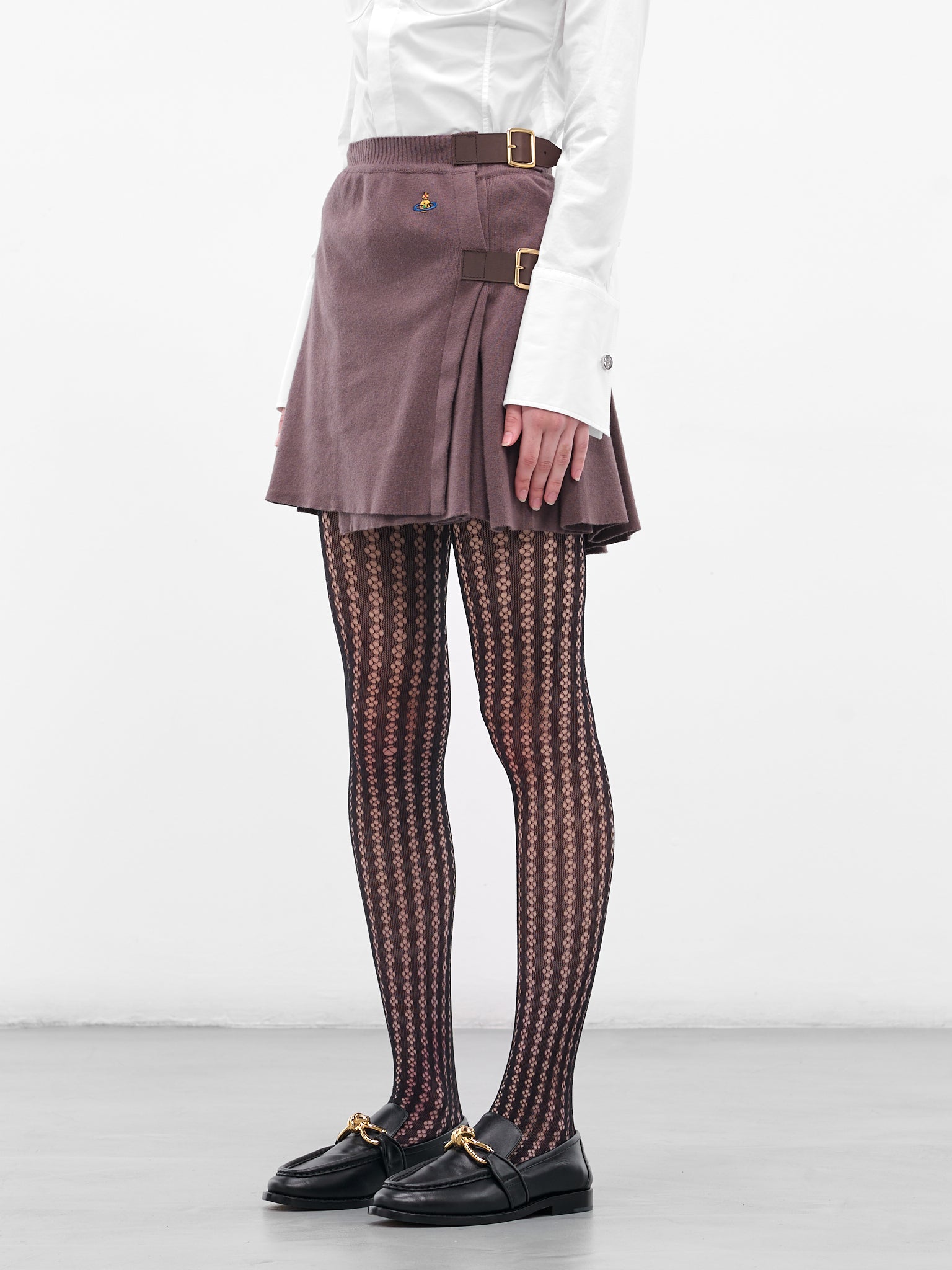 Brown Bea Kilt (1802001T-Y0021-D408-TRUFFLE)
