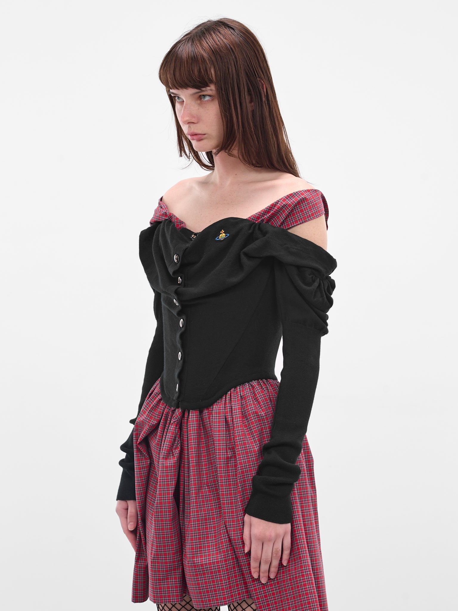 Black Bea Corset Cardigan (1803002V-Y001V-N401-BLACK)