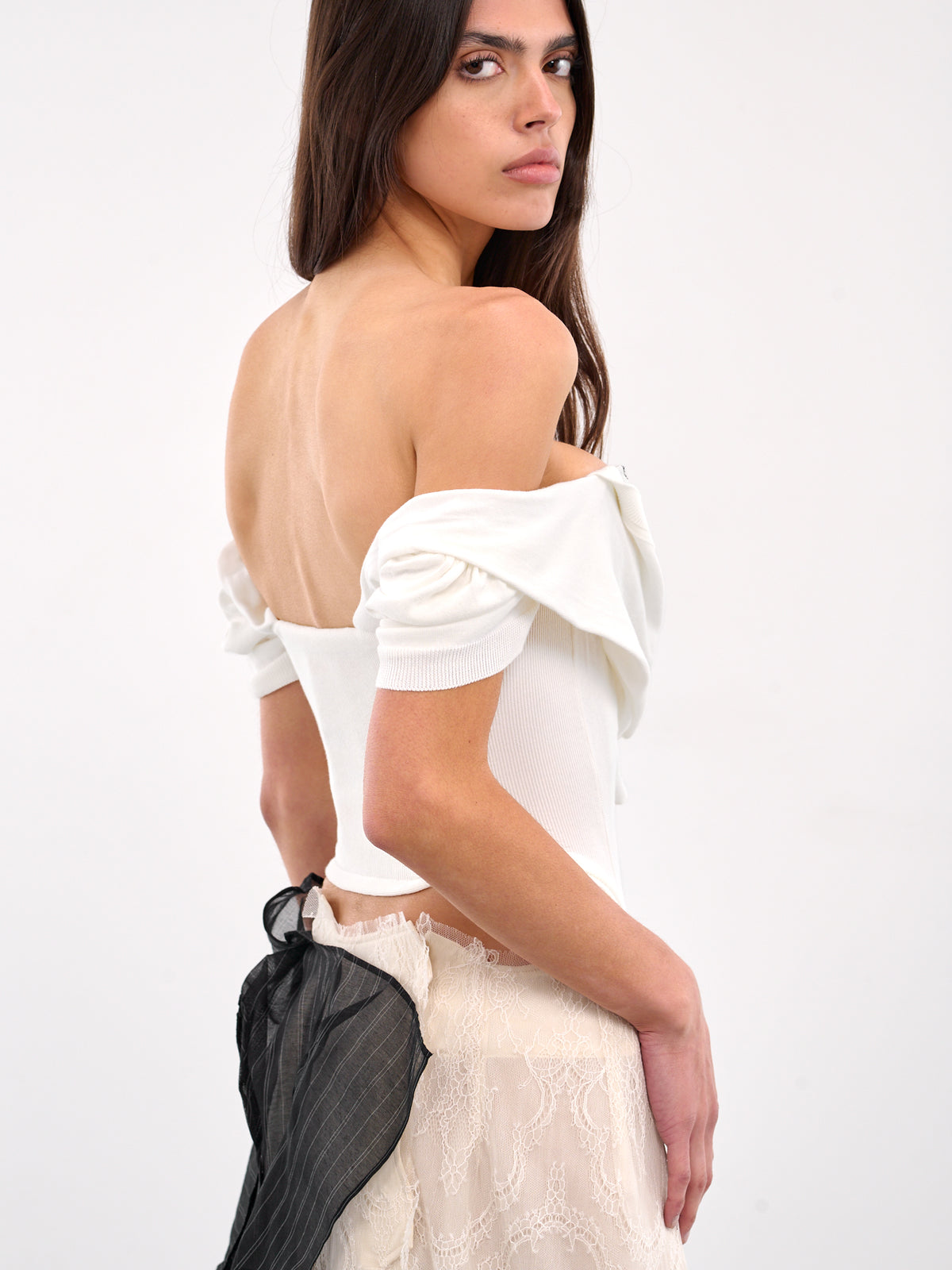 Bea Corset Cardigan (18030063-Y003F-BEA-WHITE)