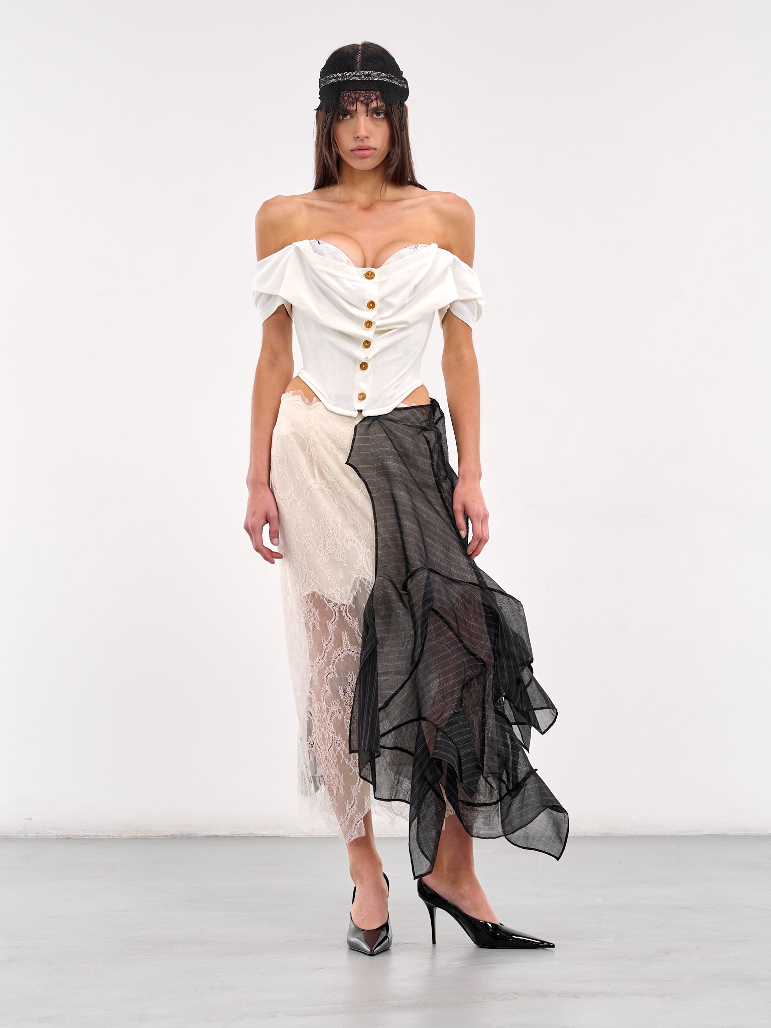 Bea Corset Cardigan (18030063-Y003F-BEA-WHITE)