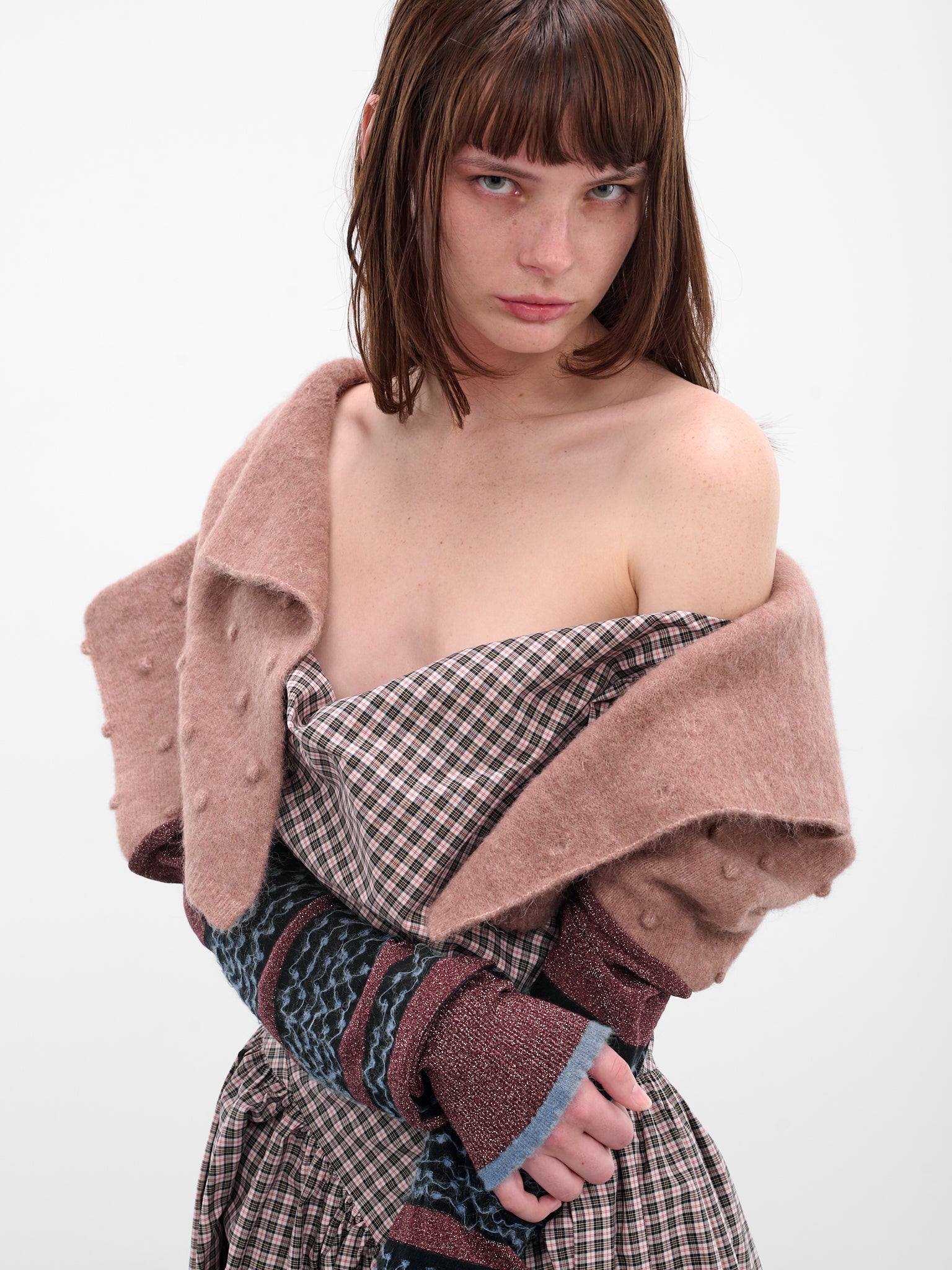 Brown Rubina Bolero Shrug (1803006N-Y003R-G404-BLUSH)