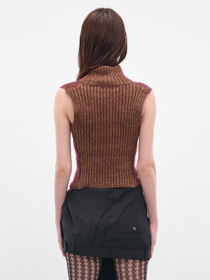 Brown Mary Corset Top (1803006V-Y0040-R401-GOLD)