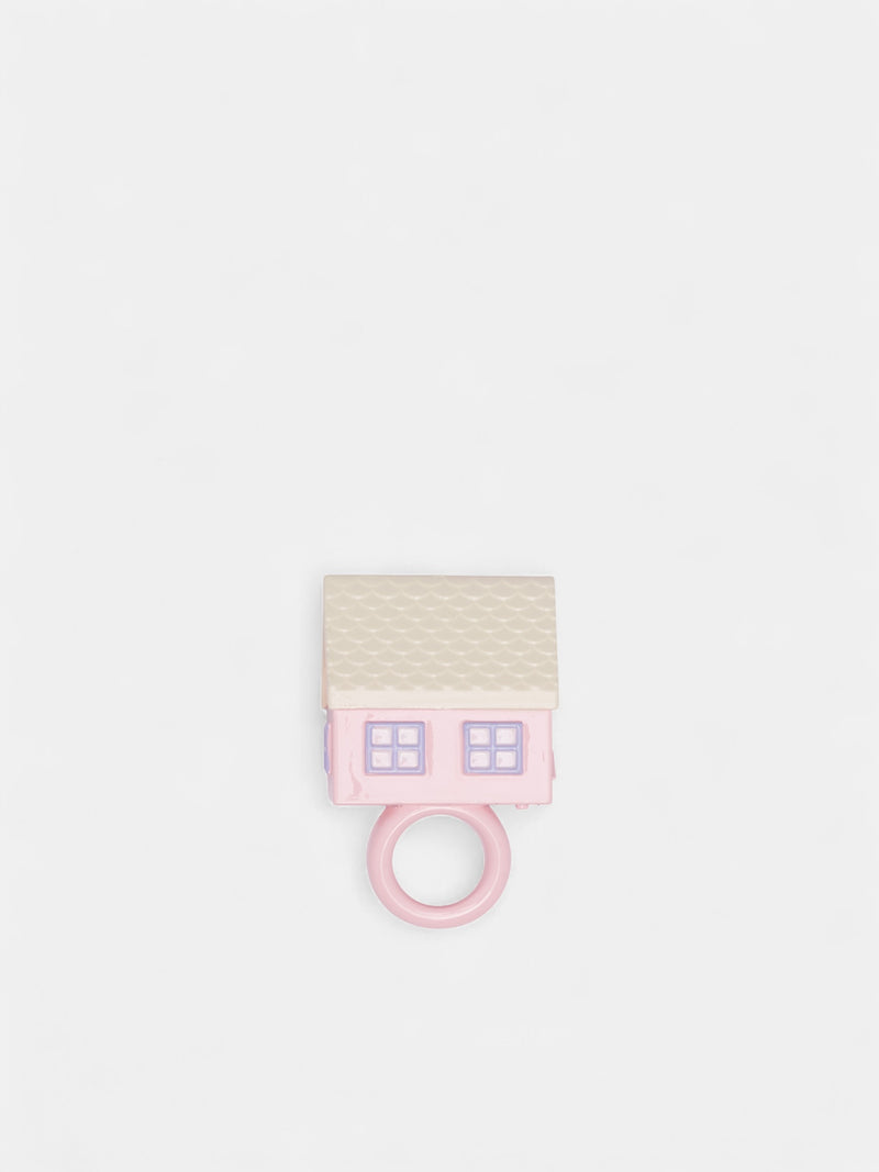 Pink Doll House Resin Ring (199-DOLL-HOUSE-CREAM)