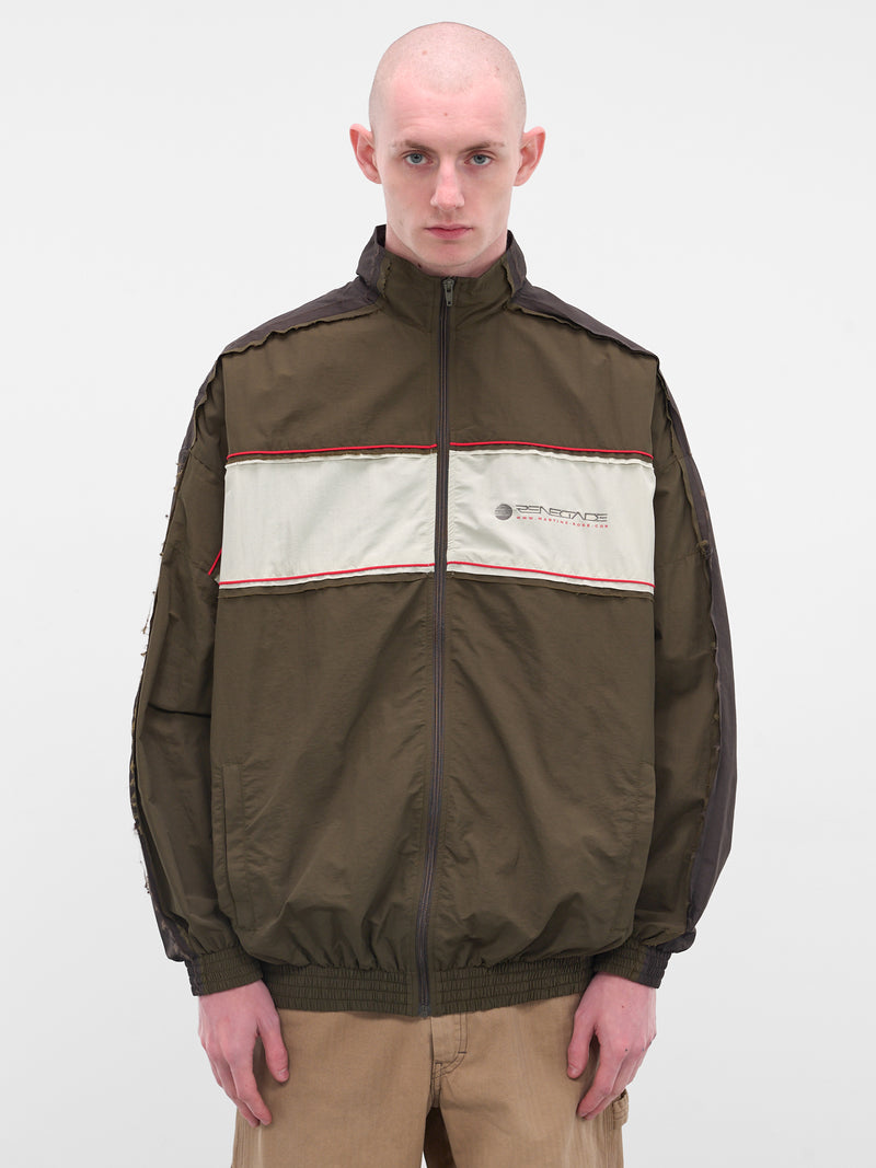 Green Layered Nylon Track Jacket (199WP01414-GREEN)