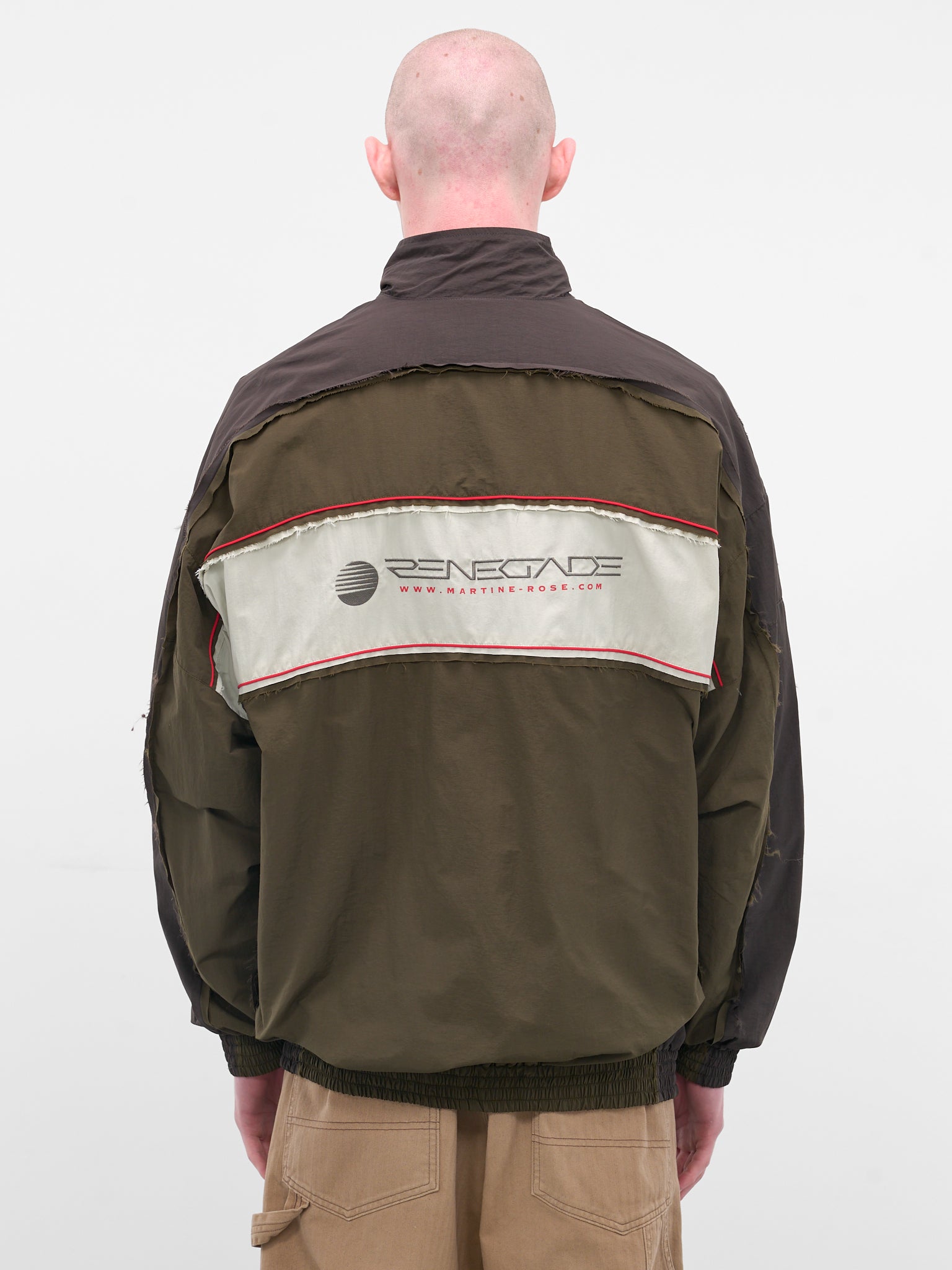 Green Layered Nylon Track Jacket (199WP01414-GREEN)