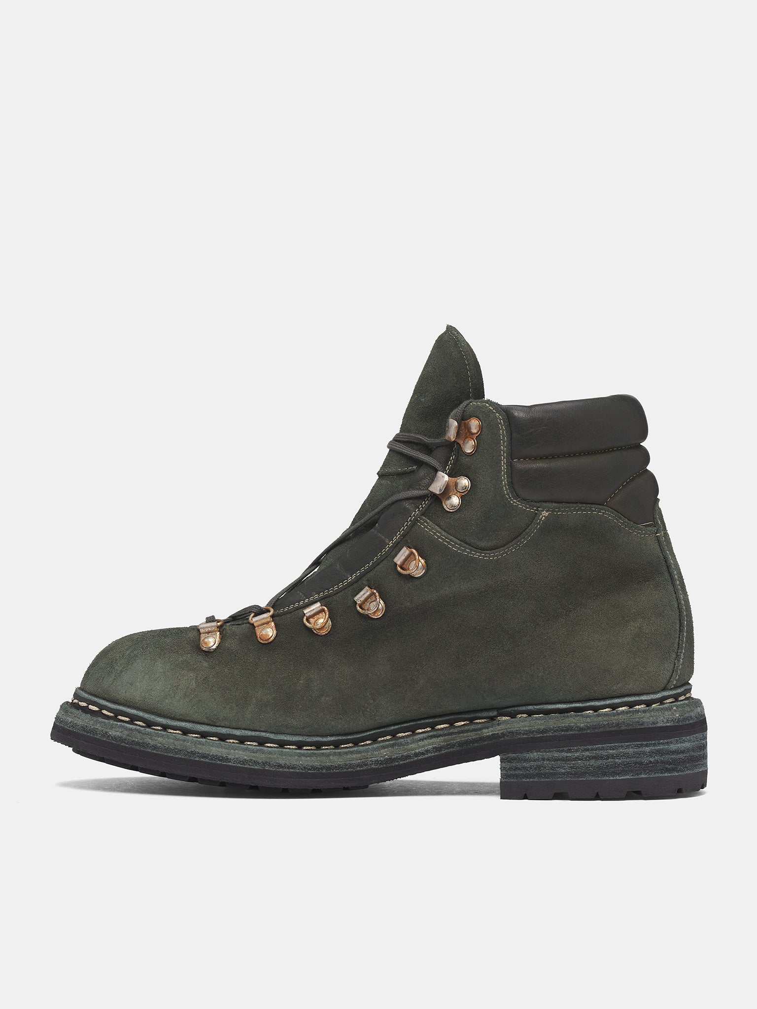 Green 19M Reverse Calf Hiking Boots (19M-CALF-REVERSE-CV31T-OLIVE-G)