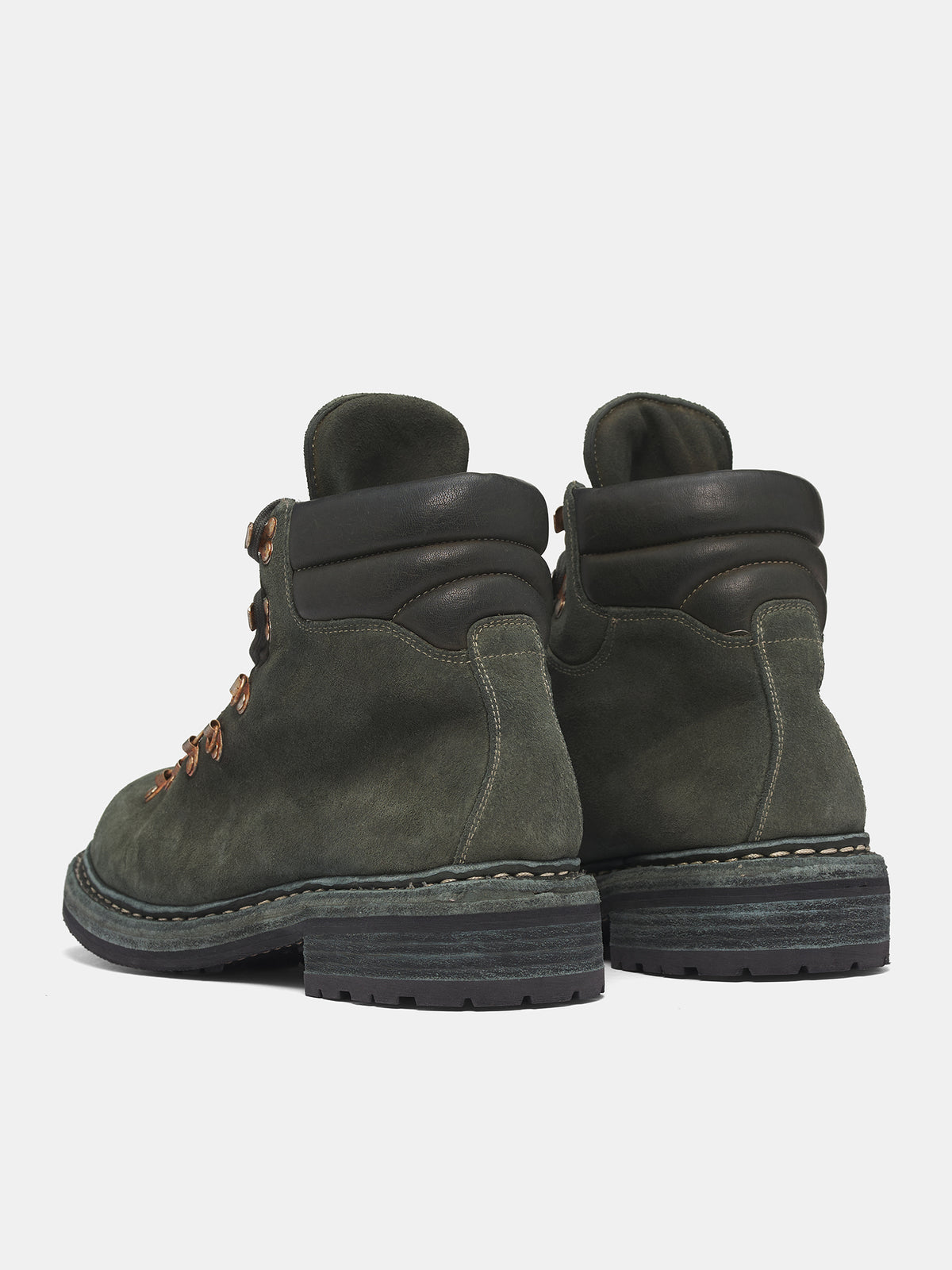 Green 19M Reverse Calf Hiking Boots (19M-CALF-REVERSE-CV31T-OLIVE-G)