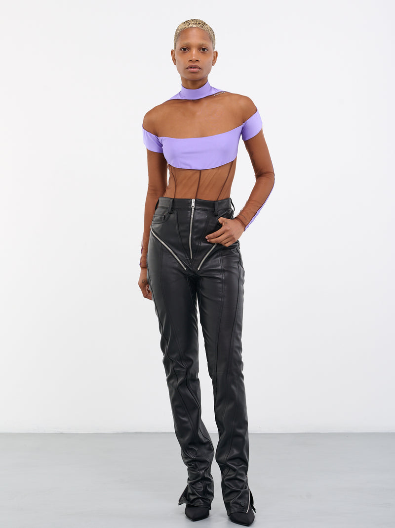 Illusion Bodysuit (1B00148850-B6052-LILAC-NUDE-2)