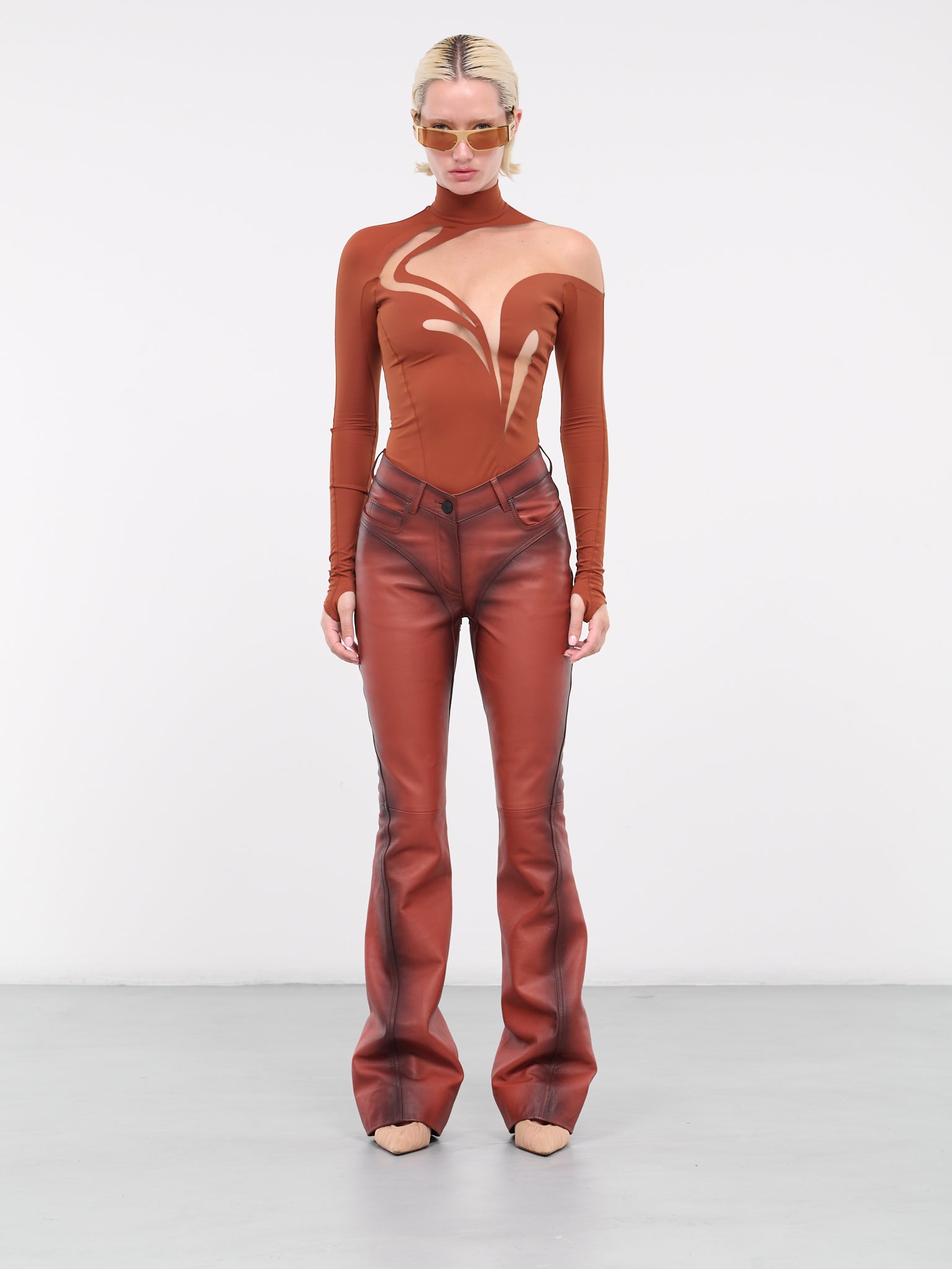 Swirly Bodysuit (1B00219842-SIENNA-NUDE)