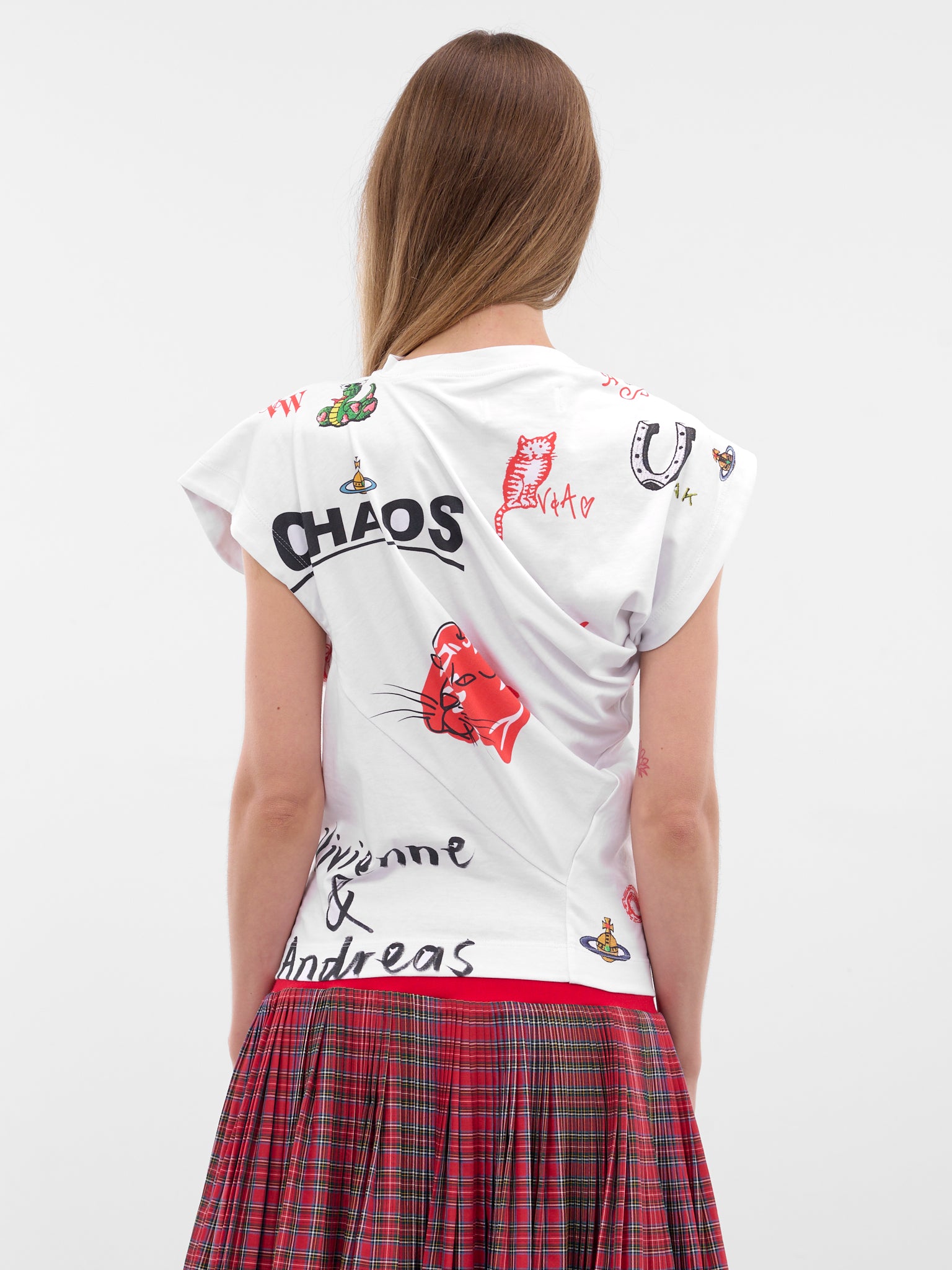 White Patches Graphic Asymmetric Tee (1G010014-J006F-A302-LOGOS)