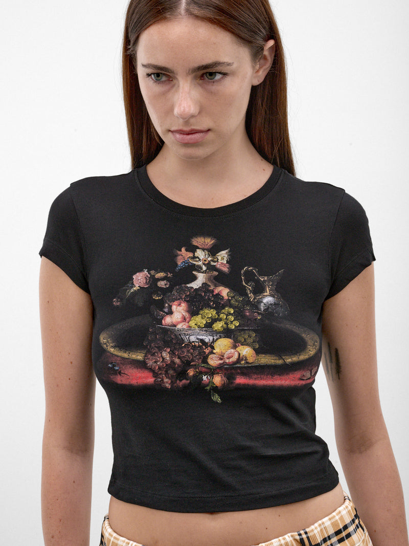 Black Fruit Orb Graphic Tee (1G01001H-J00BL-BLACK)