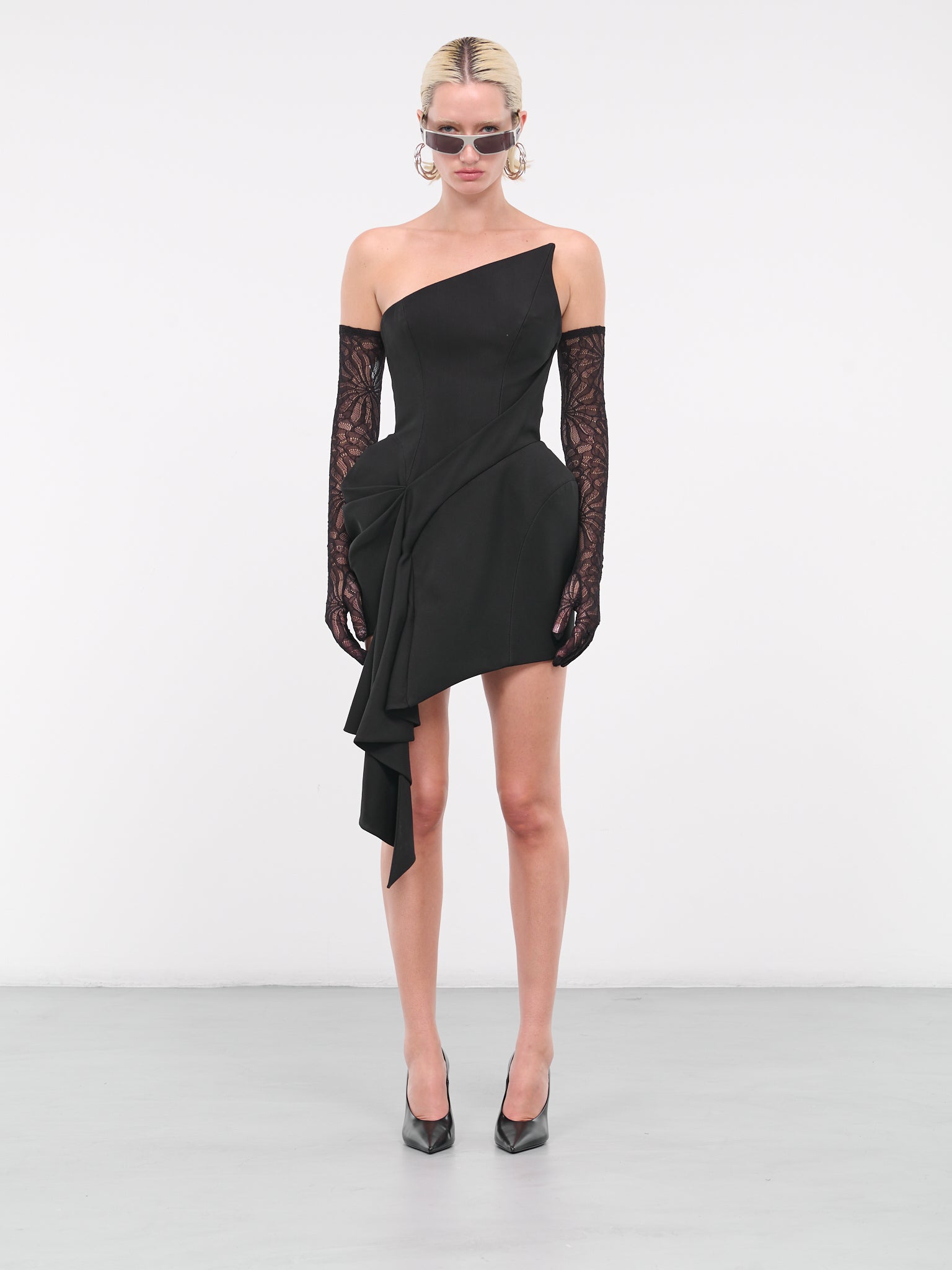 Sculptural Dress (1R01494182-BLACK)