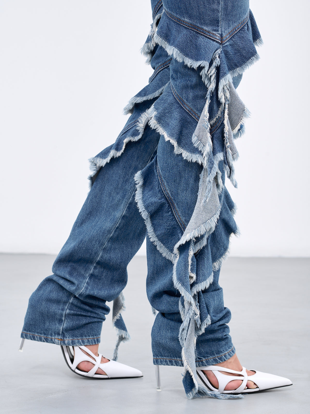 BLUMARINE Ruffle Jeans | H.Lorenzo - detail 2