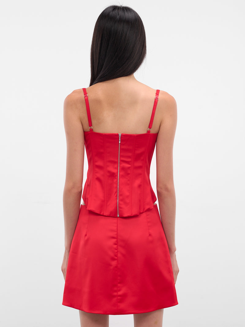 Red Boned Corset Top (20-RED)