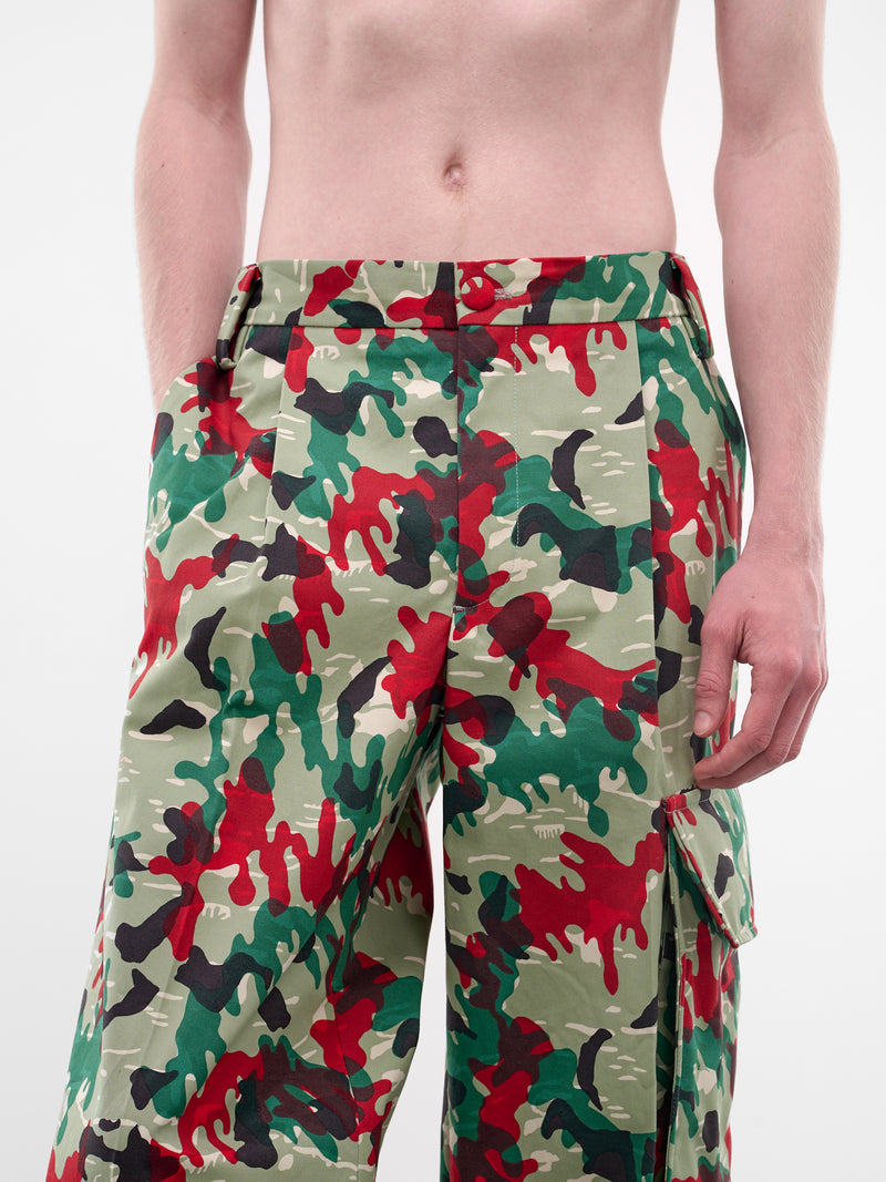 Multi-Color Camo Cargo Major Pants (2006-CC1-LIGHT-GREEN)
