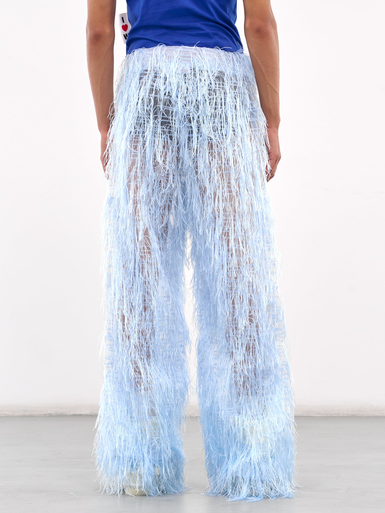 Hairy Fringe Trousers (2011-CC11-LIGHT-BLUE)