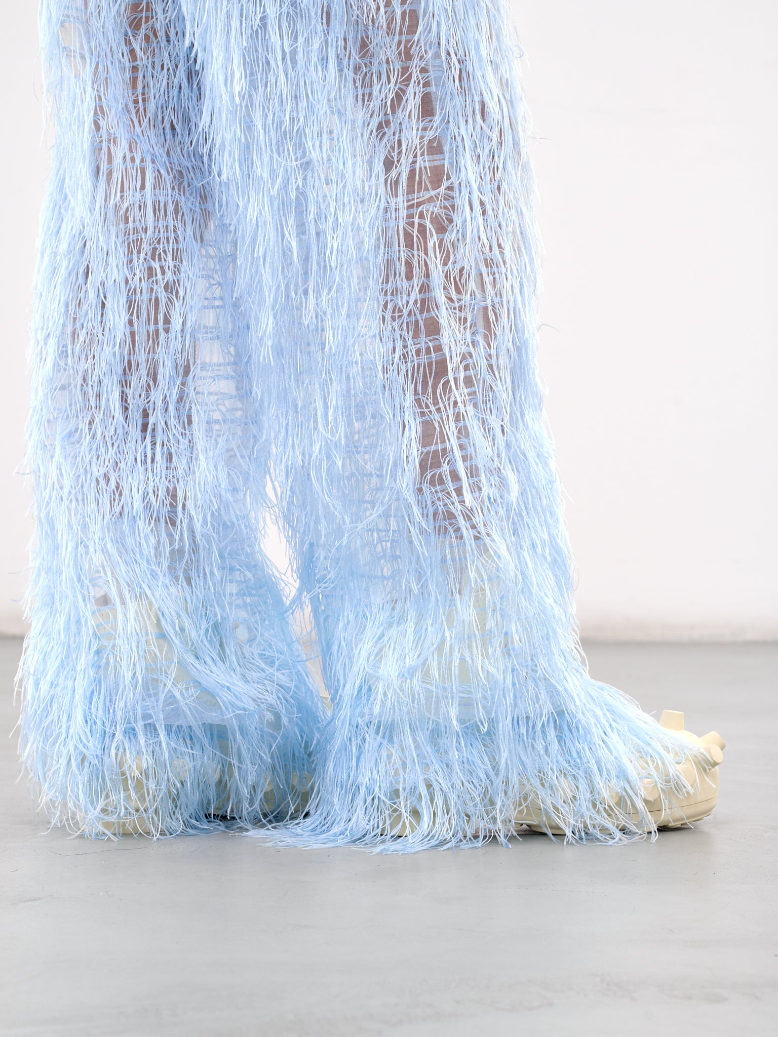 Hairy Fringe Trousers (2011-CC11-LIGHT-BLUE)