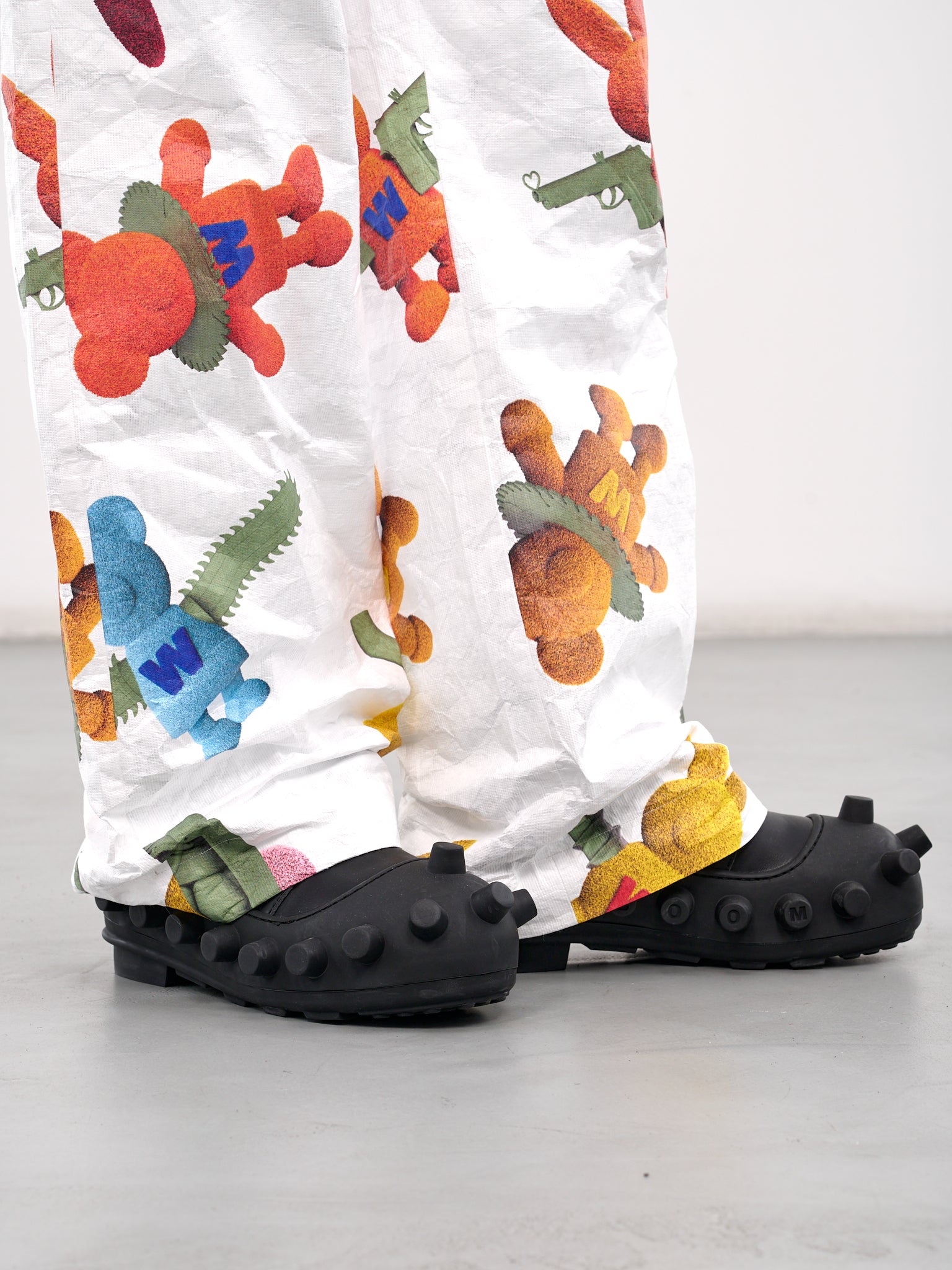 Elasticated Print Trousers (2011-CC31-WHITE)