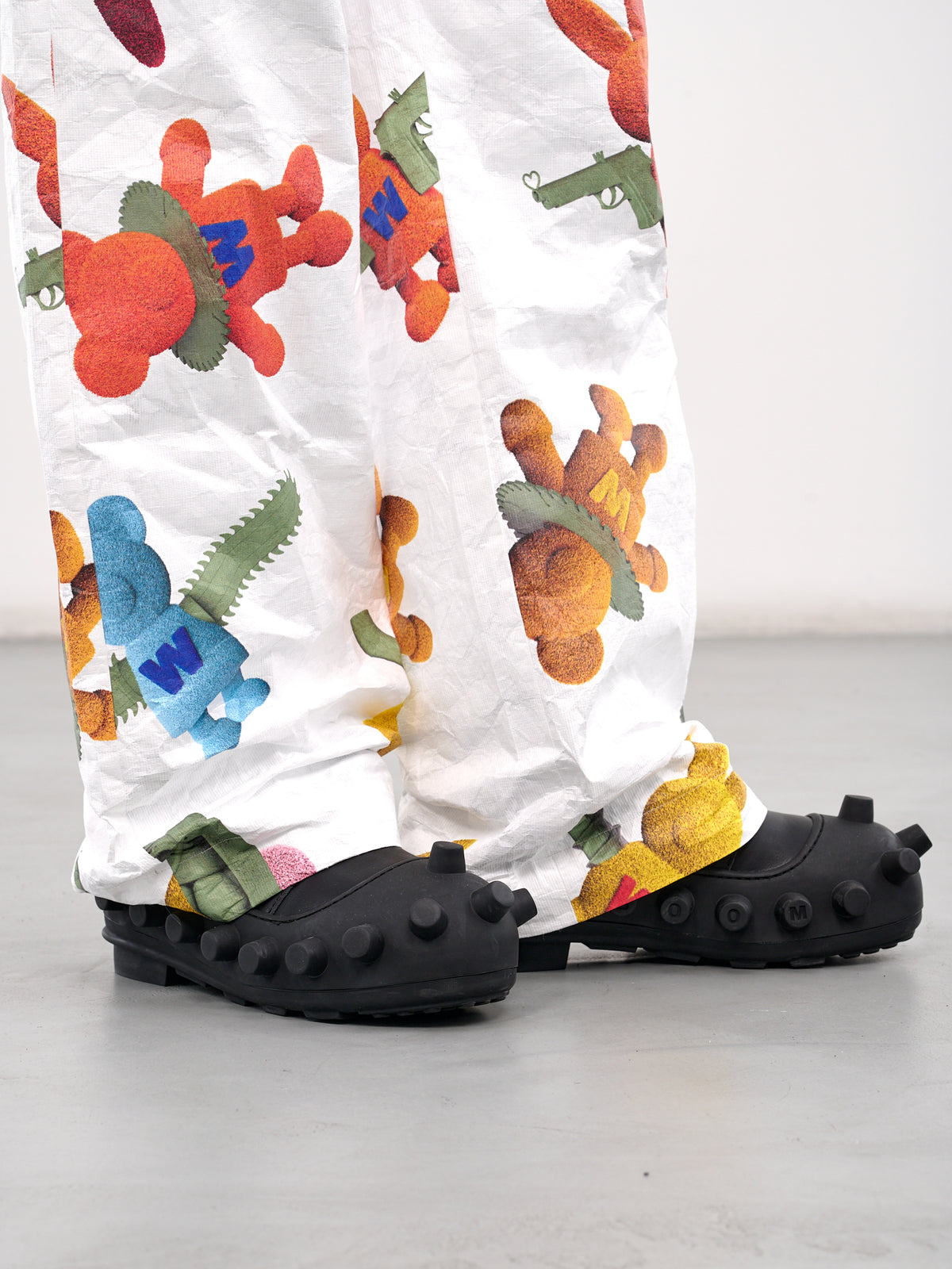 Elasticated Print Trousers (2011-CC31-WHITE)