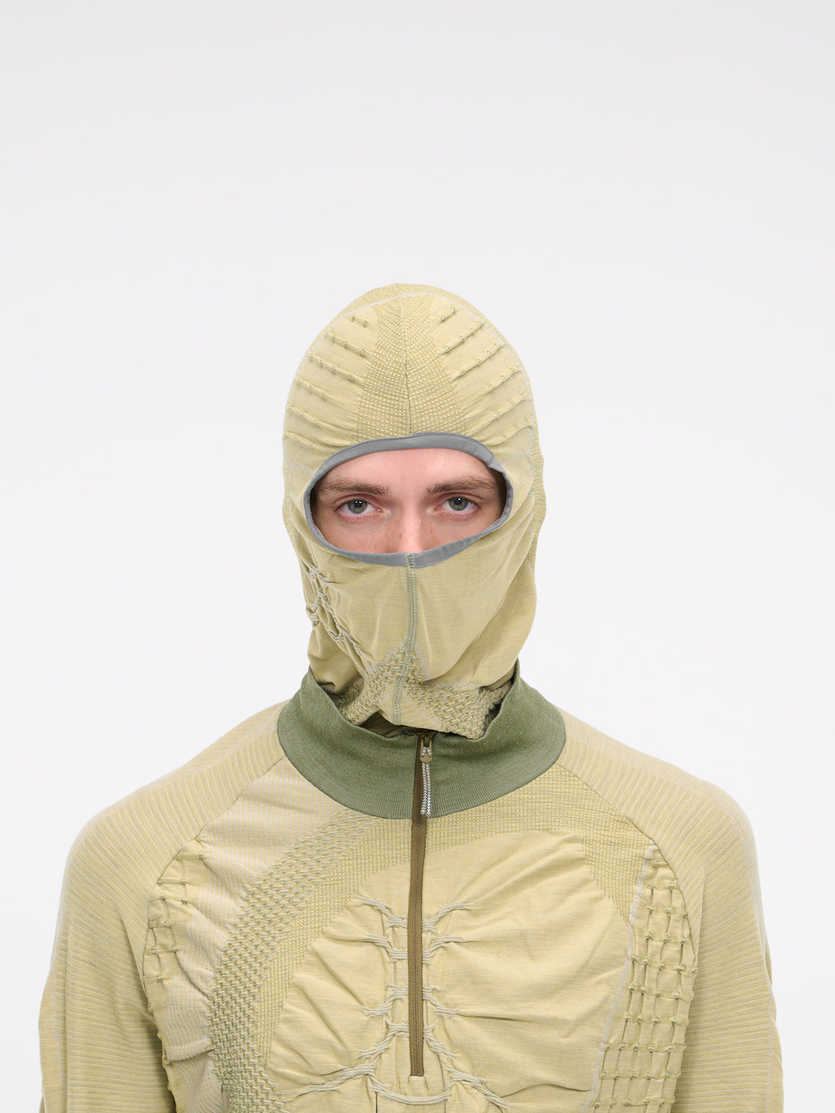 3D Knit Balaclava (201FA01-GRN0004-MILITARY-GREEN)