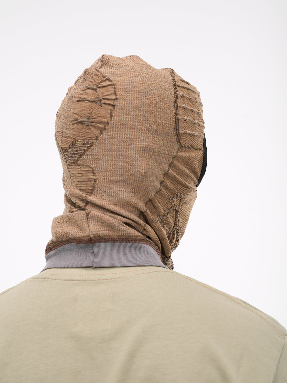 3D Knit Balaclava (201FA01-GRY0001-GREY-BROWN)