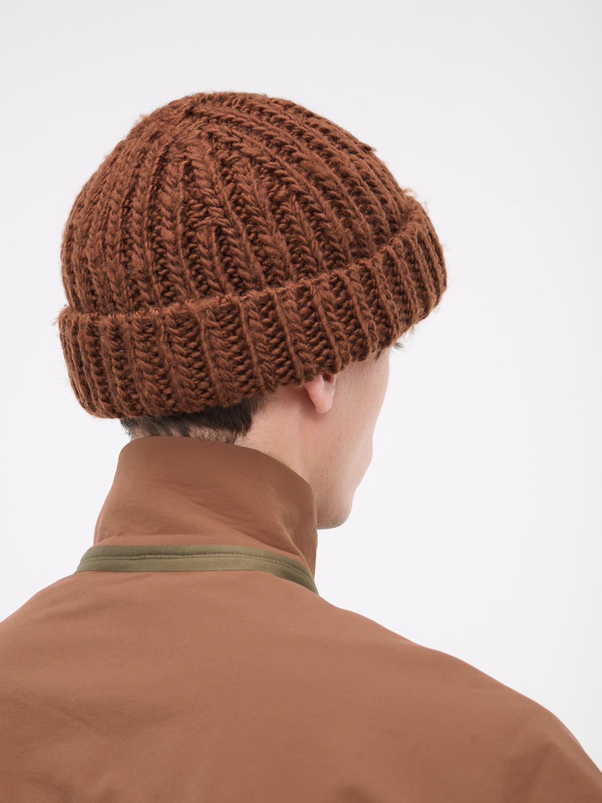 Knit Beanie (201YA01-BRW0001-BROWN)