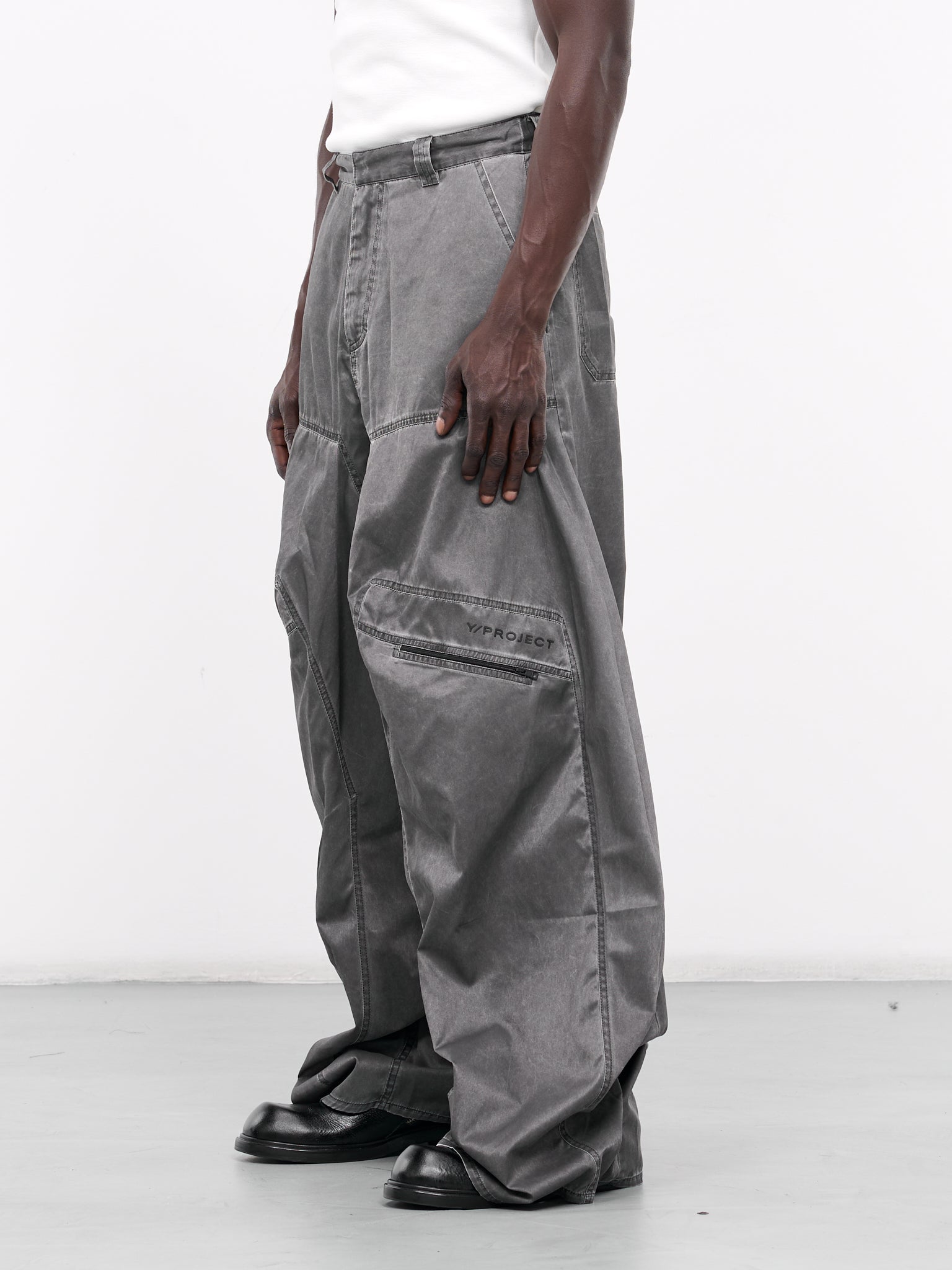 Pop-Up Pants (203PA003-F494-WASHED-BLACK)