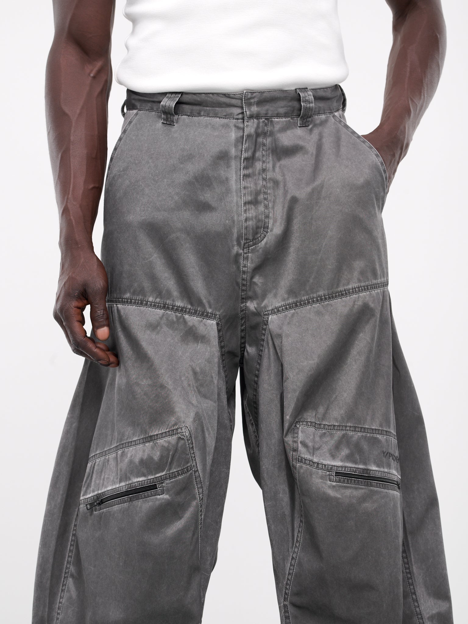 Pop-Up Pants (203PA003-F494-WASHED-BLACK)