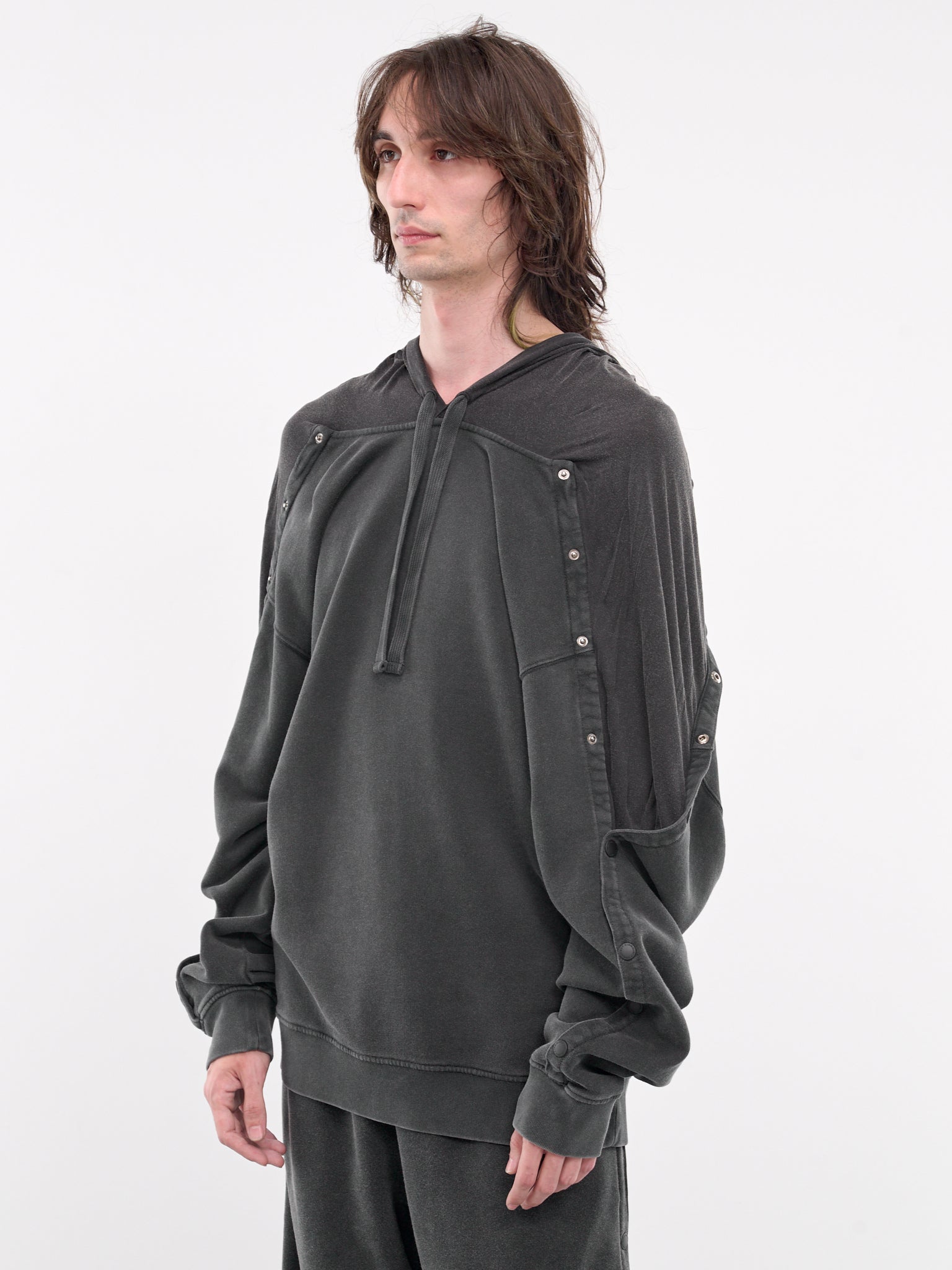 Snap Insert Hoodie (204SH005-J139-VINTAGE-BLACK)