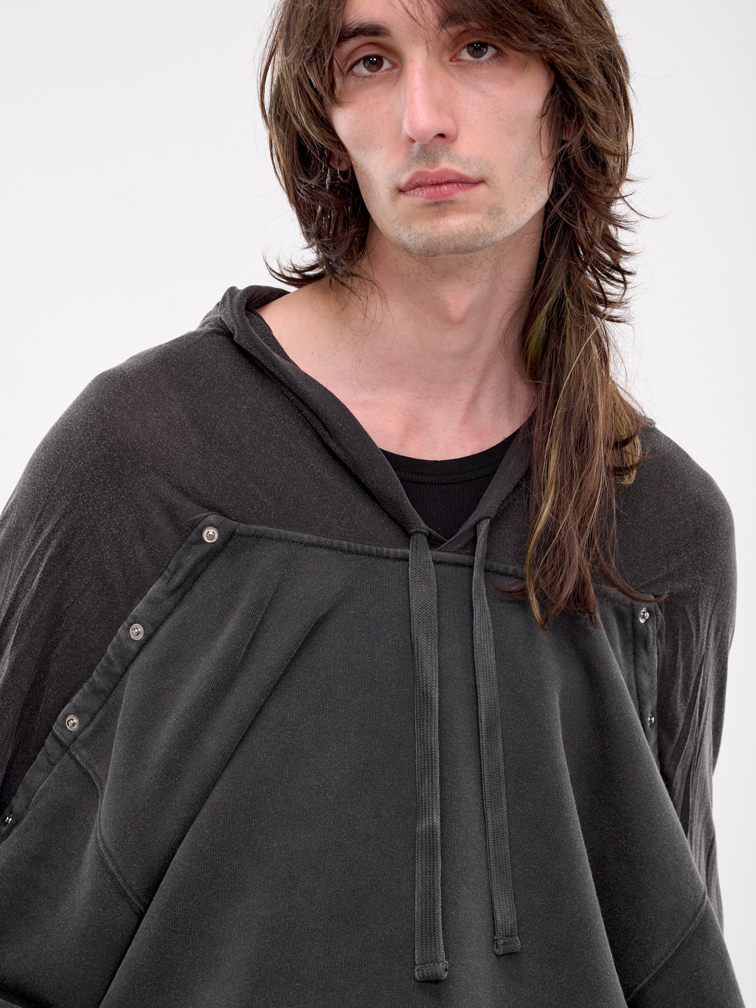 Snap Insert Hoodie (204SH005-J139-VINTAGE-BLACK)