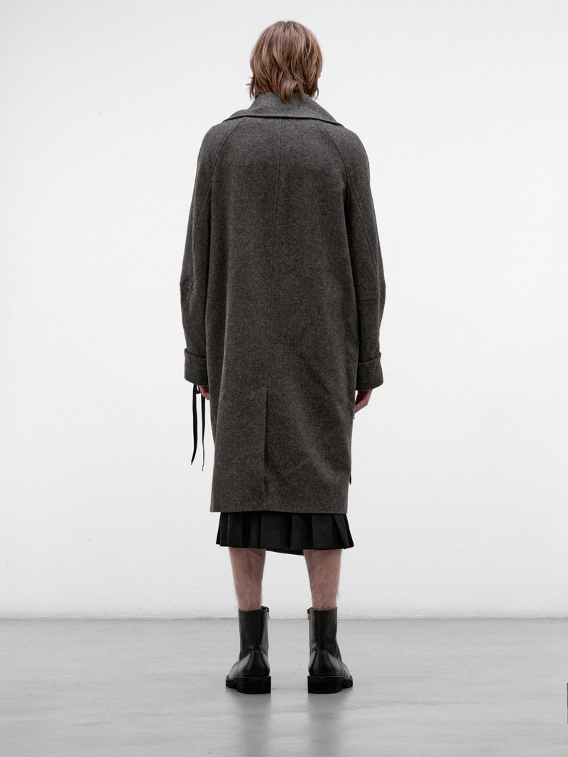 Charcoal Wool Twill Coat (2093B-1354-CHARCOAL-JET)