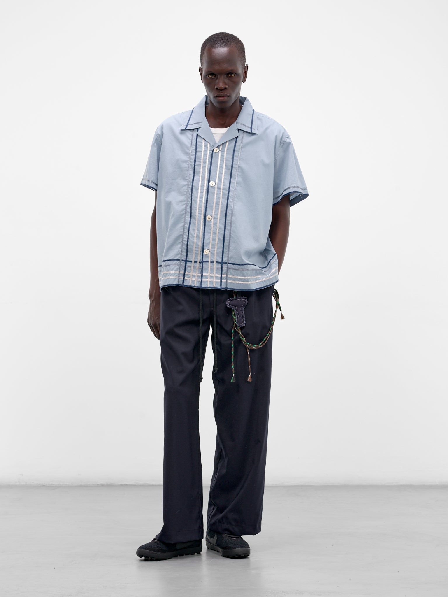 Blue Ribbon Stripe Plaid Shirt (MRS26SH039-BLUE-MULTI)